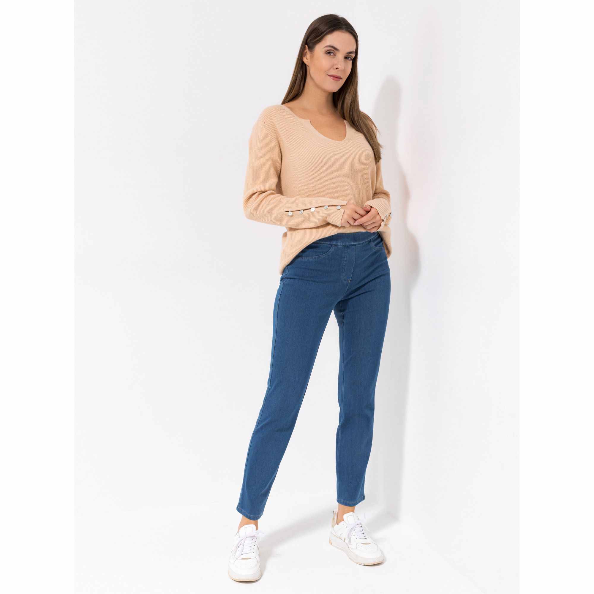 B-Ware EVA LUTZ Jeggings, Jerseydenim 360° elastisch knöchellang