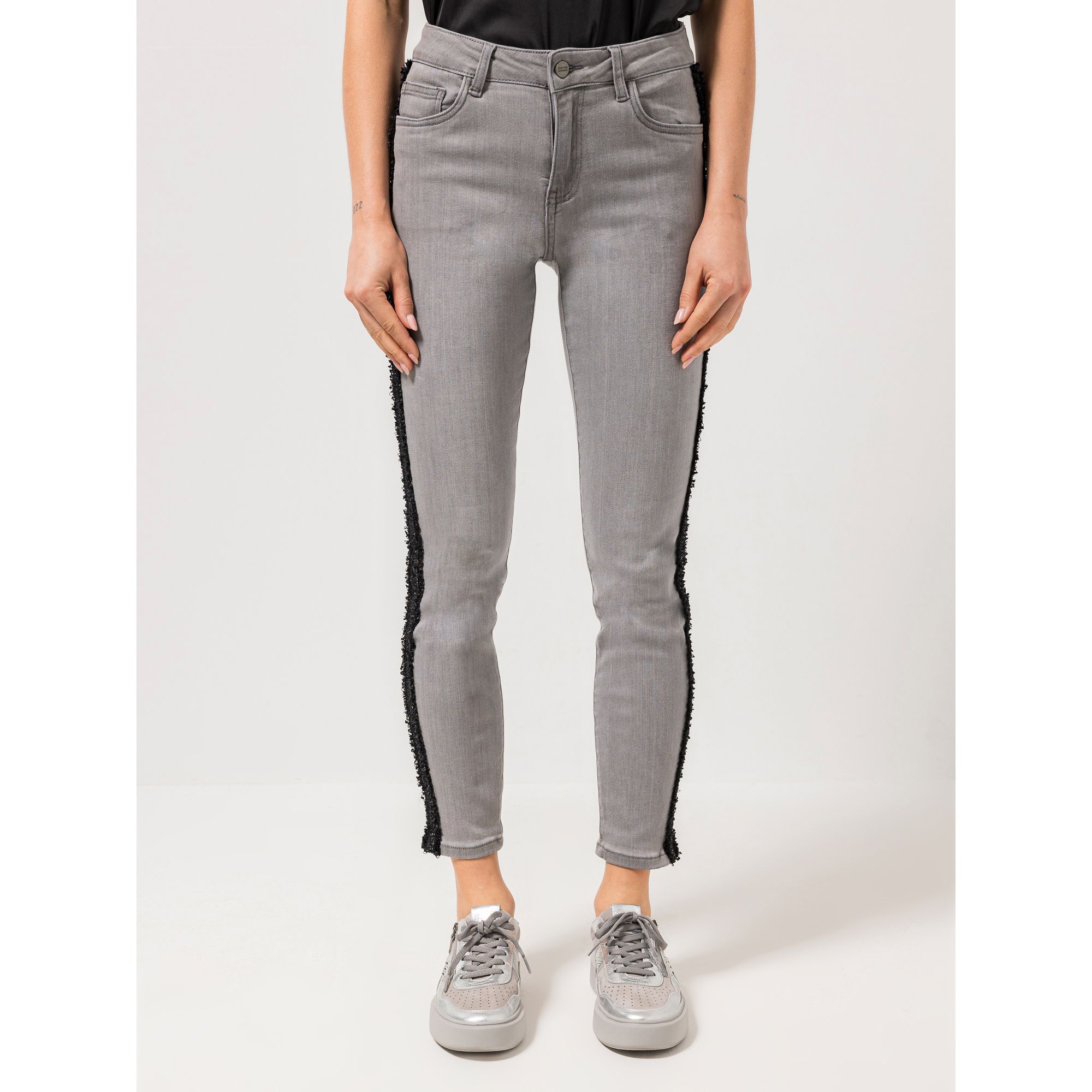 B-Ware STEFFEN SCHRAUT Jeans knöchellang Galon-Streifen