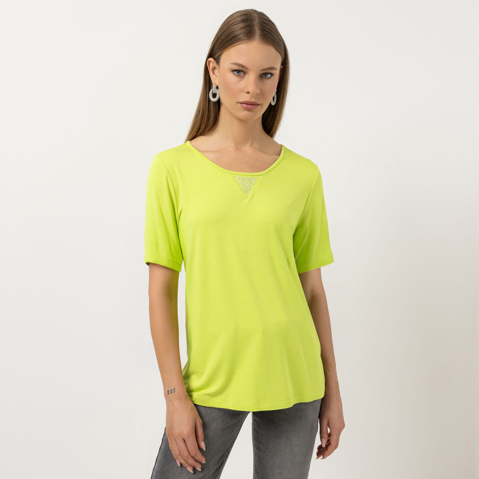 B-Ware STEFFEN SCHRAUT Shirt 1/2-Arm Rundhalsauschnitt Strass-Detail