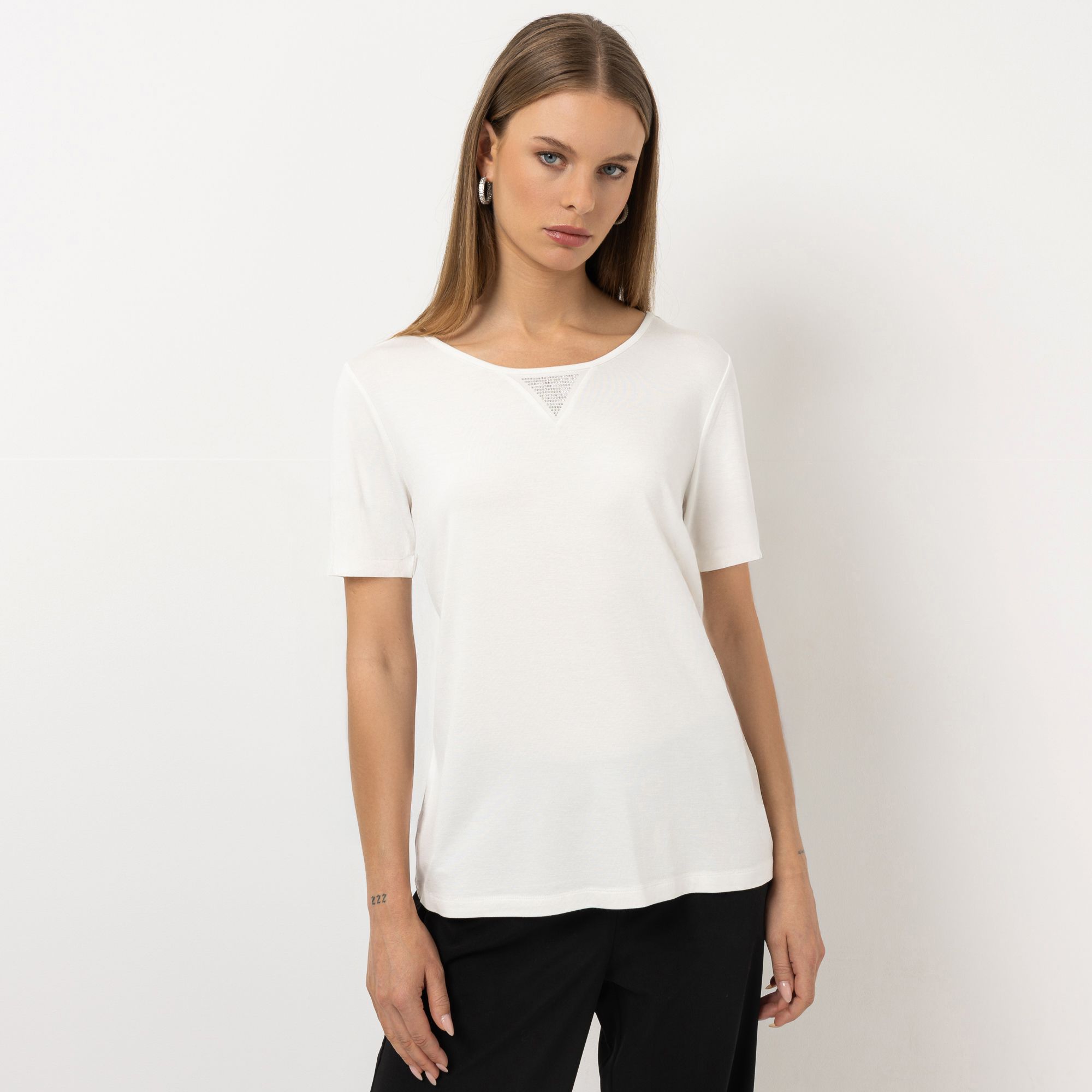 B-Ware STEFFEN SCHRAUT Shirt 1/2-Arm Rundhalsauschnitt Strass-Detail