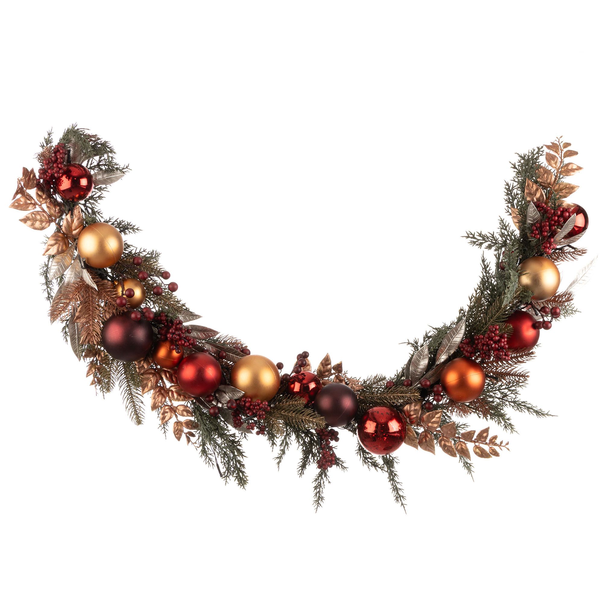 B-Ware LUMIDA Xmas LED-Dekogirlande mit Kugeln 6h-Timerfunktion