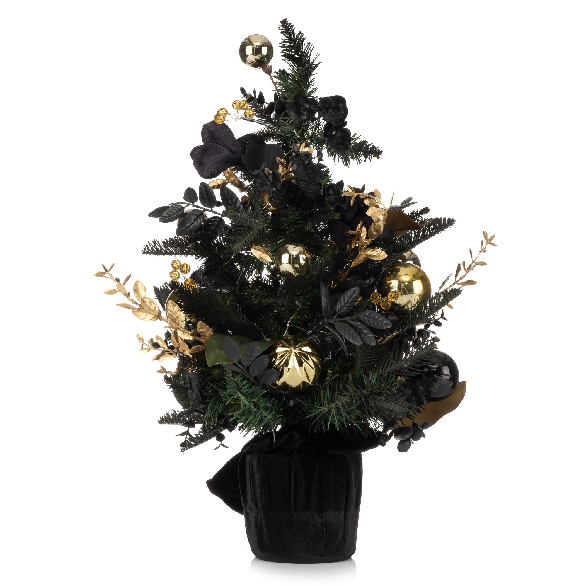 B-Ware LUMIDA Xmas Mini-Tannenbaum inkl. Dekoration & LED-Lichterkette