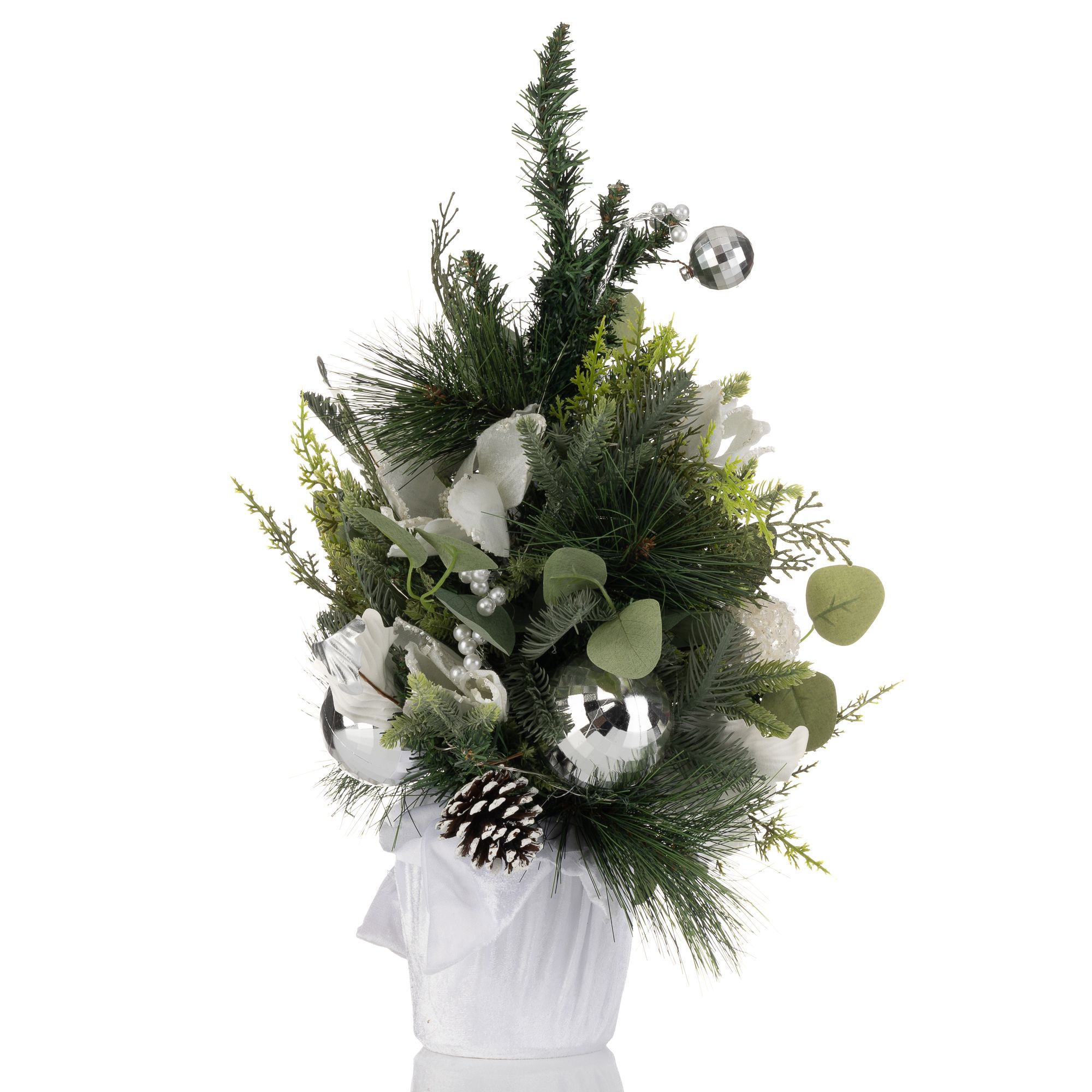 B-Ware LUMIDA Xmas Mini-Tannenbaum inkl. Dekoration & LED-Lichterkette