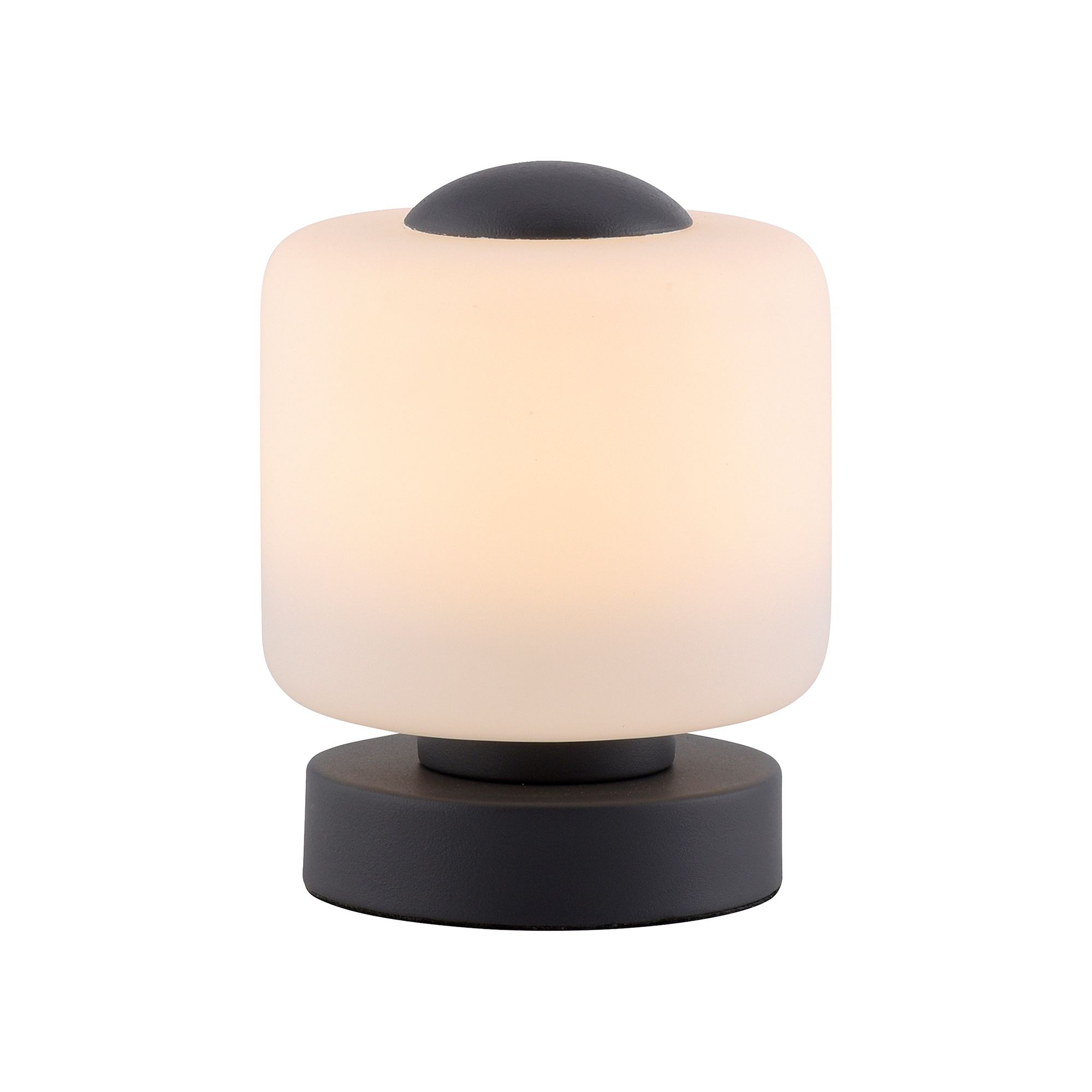 B-Ware LUMIDA Looks LED-Tischleuchte Glas-Lampenschirm 3-fach Touchdimmer, Energieeffizienzklasse F