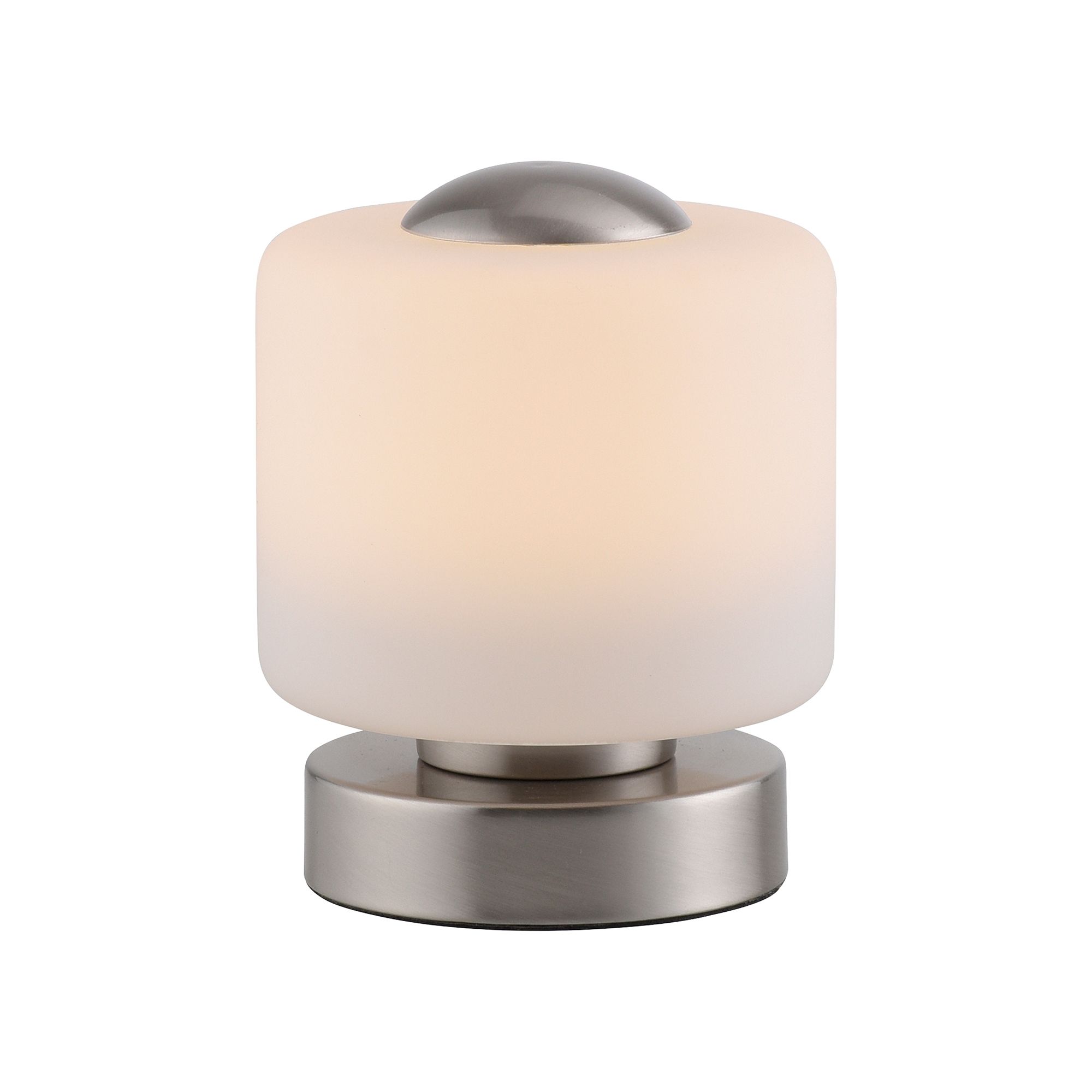 B-Ware LUMIDA Looks LED-Tischleuchte Glas-Lampenschirm 3-fach Touchdimmer, Energieeffizienzklasse F