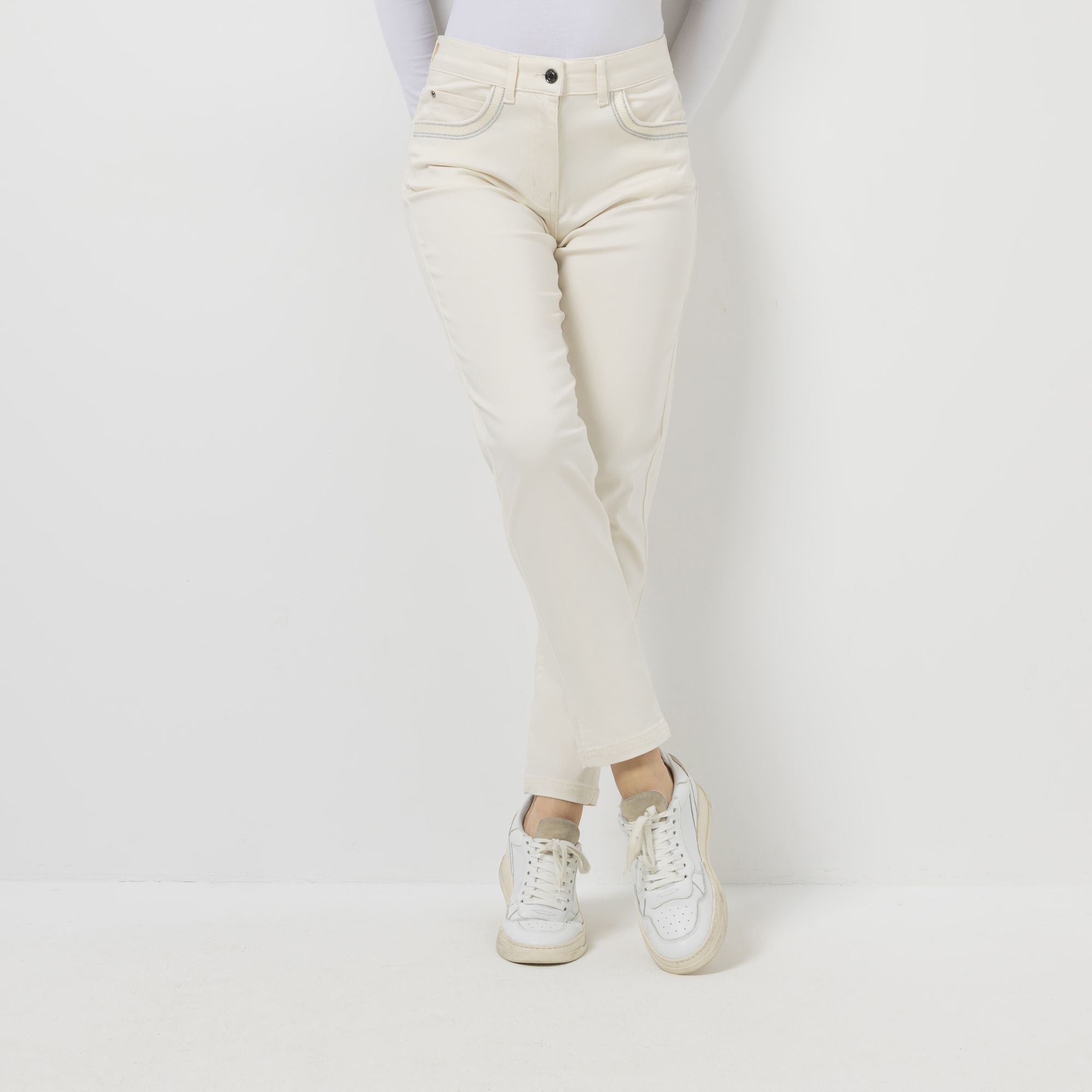 B-Ware AMINATI® Hose, knöchellang 5-Pocket-Style Logo-Details