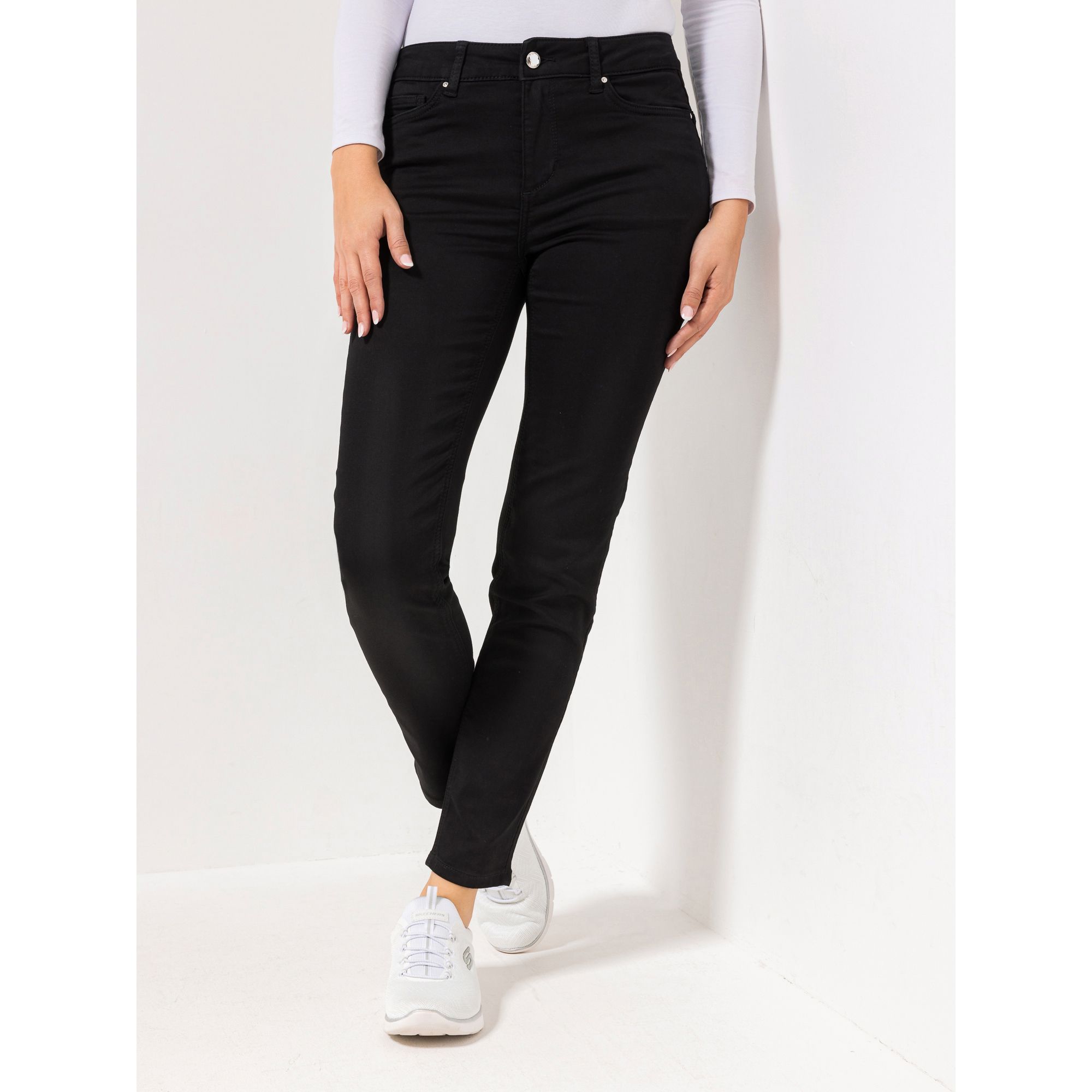 B-Ware DINE 'N' DANCE Jeanshose Rumba Strassdetail schmales Bein