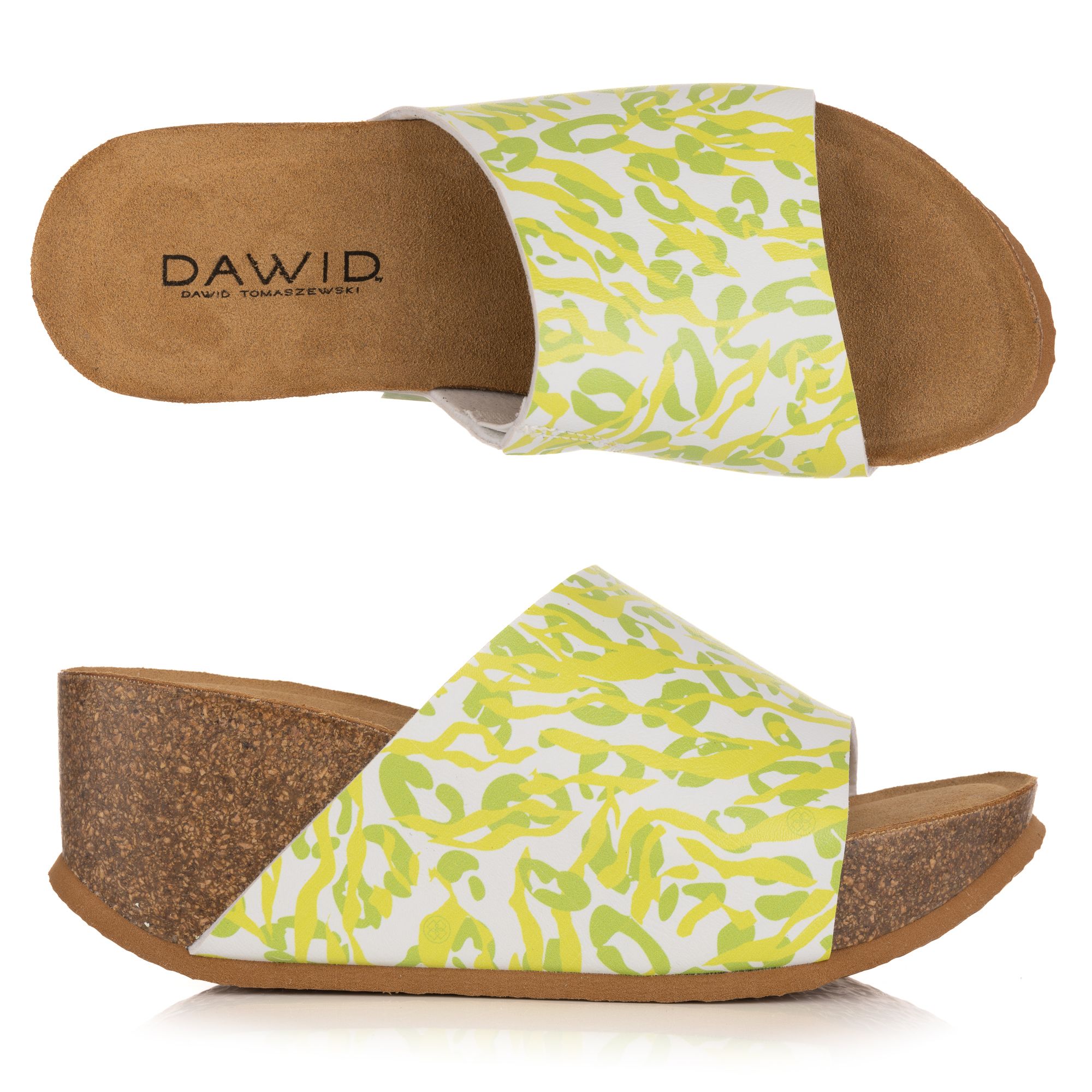 B-Ware DAWID by Dawid Tomaszewski Damen-Pantolette Exklusiv Druck