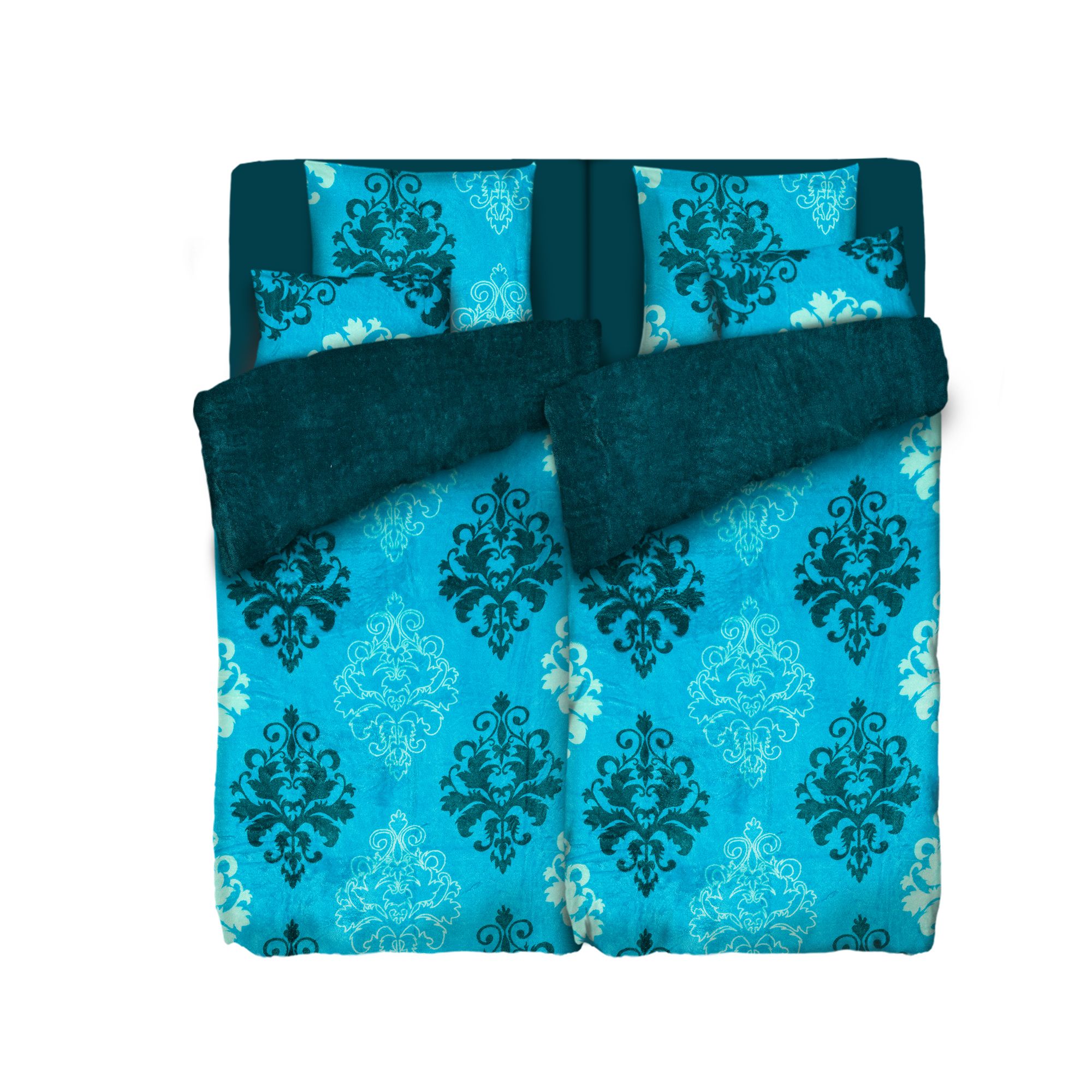 B-Ware BADIZIO Classic Wendebettwäsche Ornamente Mikrofaser Plüsch