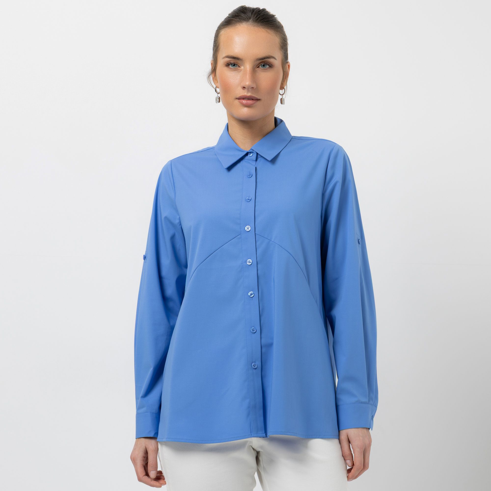 B-Ware STEFFEN SCHRAUT Bluse, langarm Armriegel mit Knopf schräge Nahttaschen