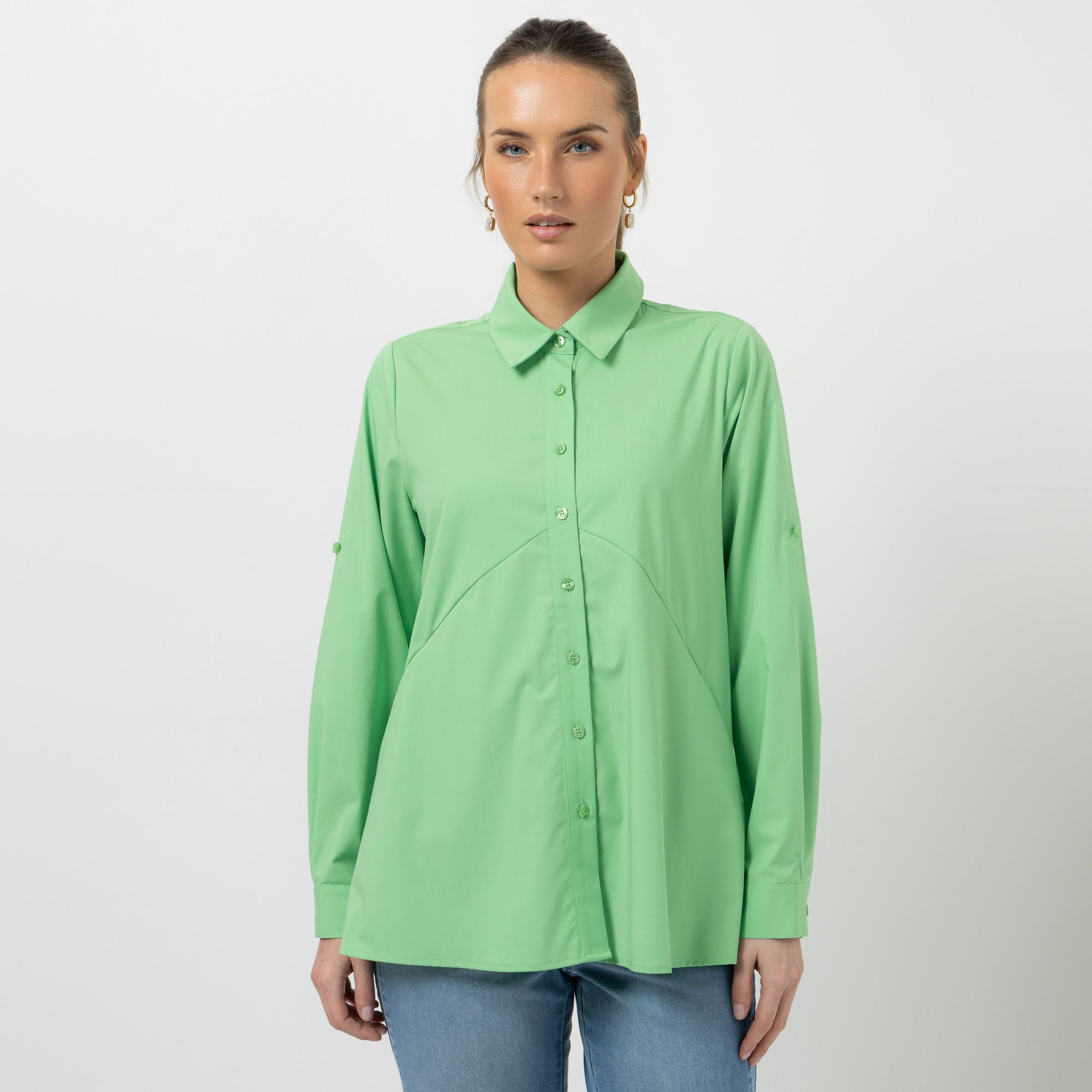 B-Ware STEFFEN SCHRAUT Bluse, langarm Armriegel mit Knopf schräge Nahttaschen