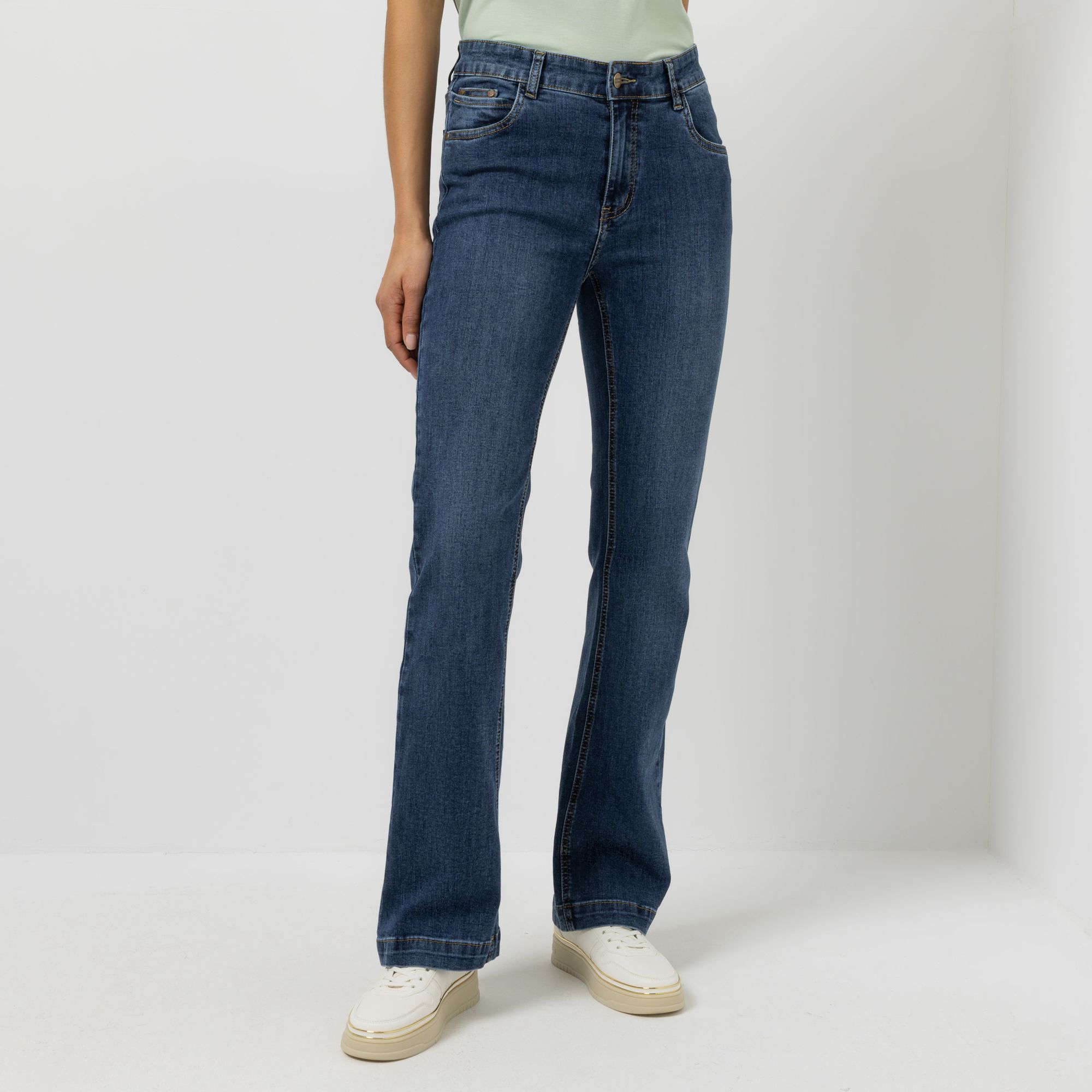 B-Ware STEFFEN SCHRAUT Jeanshose, lange Form 5-Pocket-Style weites Bein