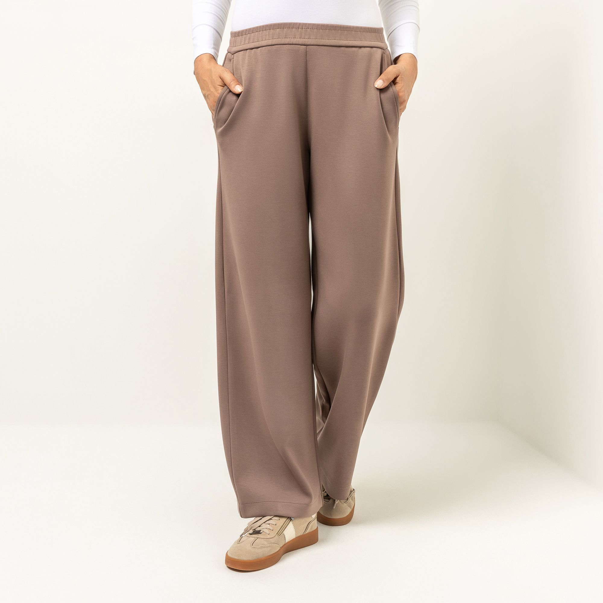 B-Ware DENIM & CO. Hose Rundumdehnbund Eingrifftaschen