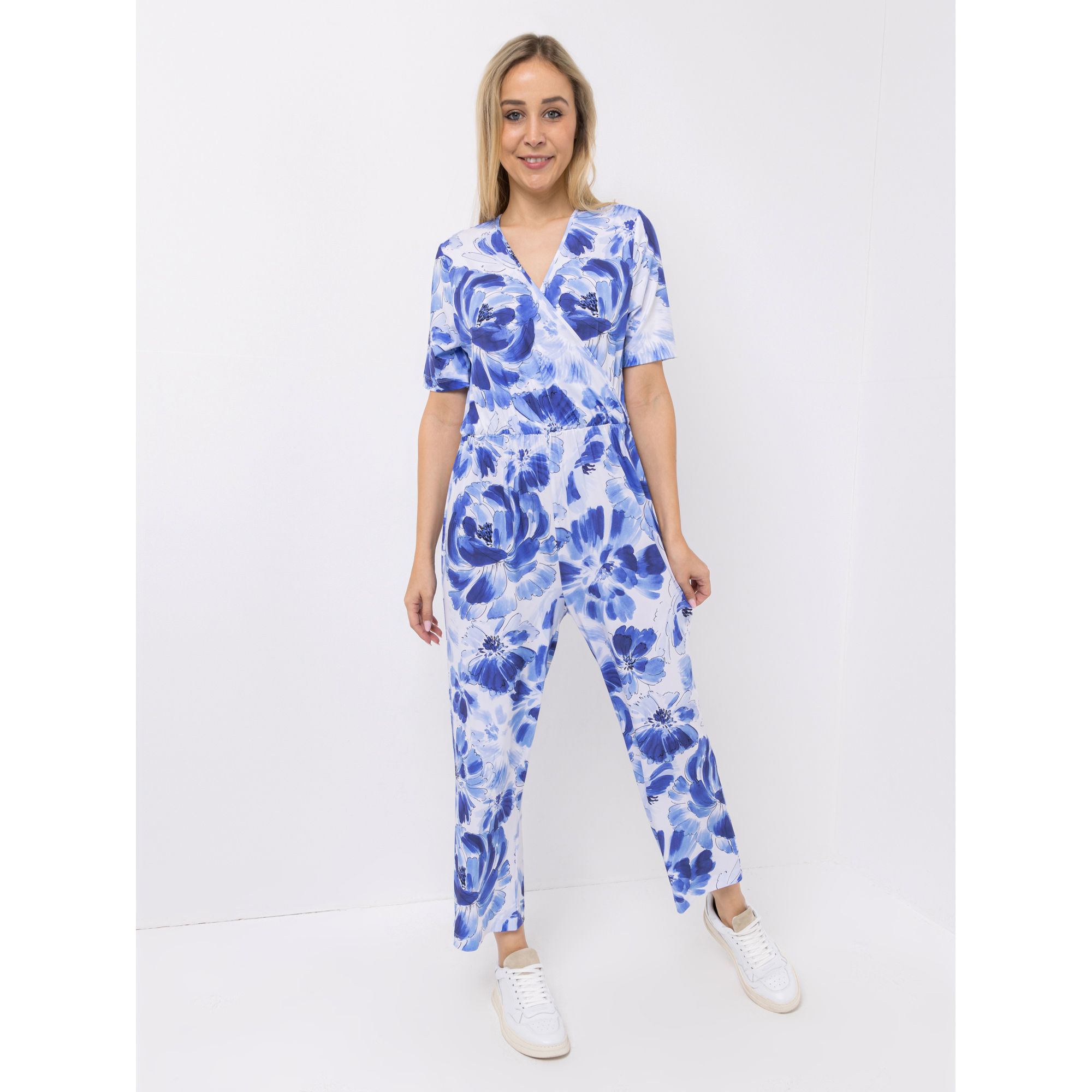 B-Ware IN-PRINT Jumpsuit 1/2-Arm 7/8-Länge