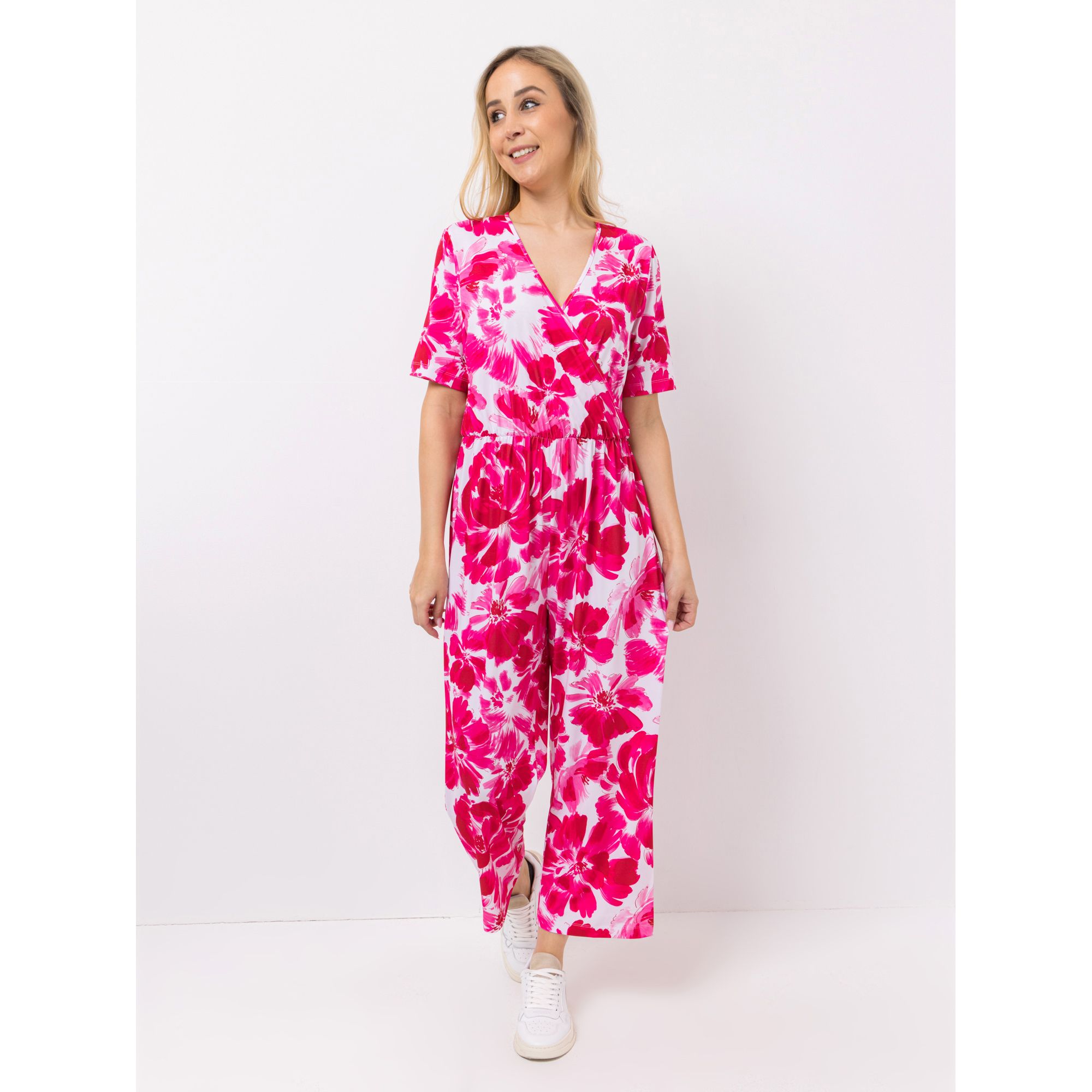 B-Ware IN-PRINT Jumpsuit 1/2-Arm 7/8-Länge
