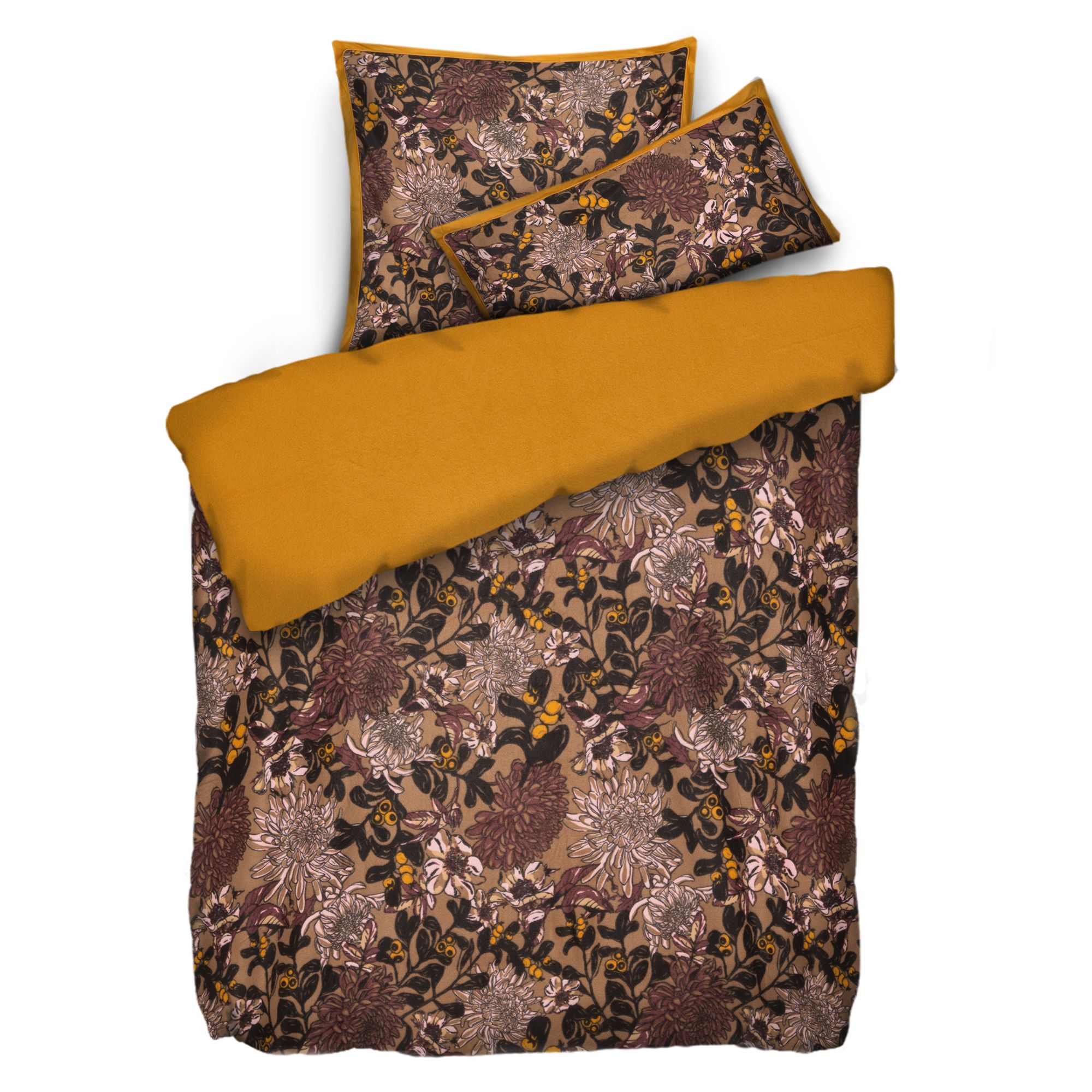 B-Ware WINTERENGEL Wendebettwäsche Wildblumen Mikrofaser Flanell