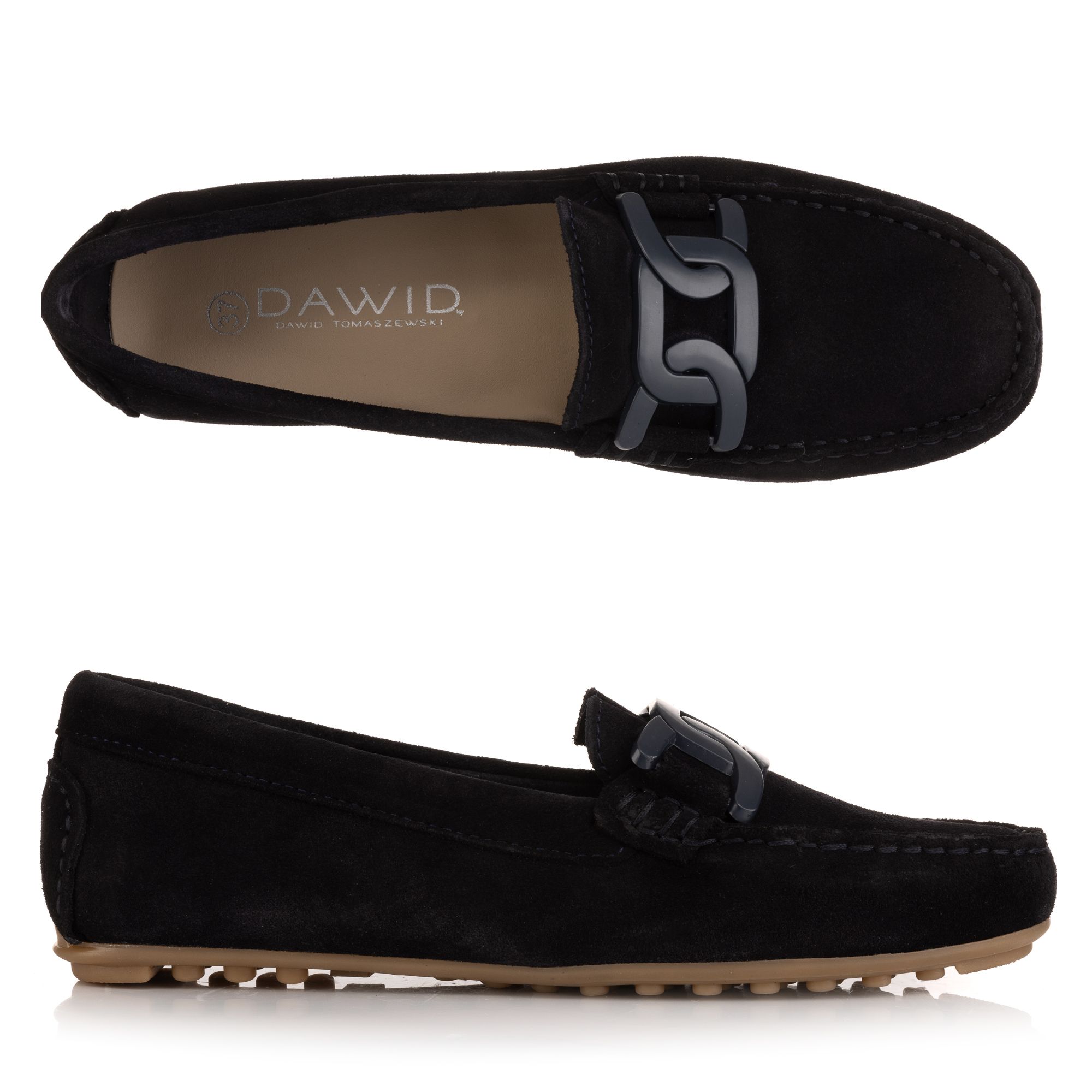 B-Ware DAWID by Dawid Tomaszewski Damen Mokassin Veloursleder