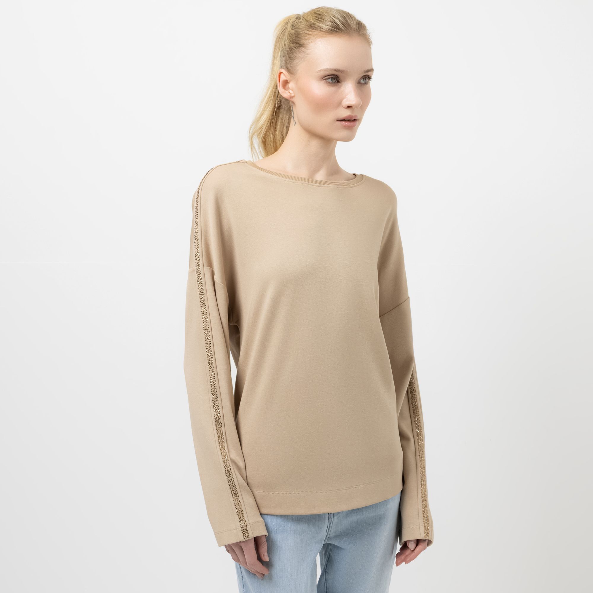 B-Ware STEFFEN SCHRAUT Sweatshirt, langarm Rundhalsausschnitt Strasssteine