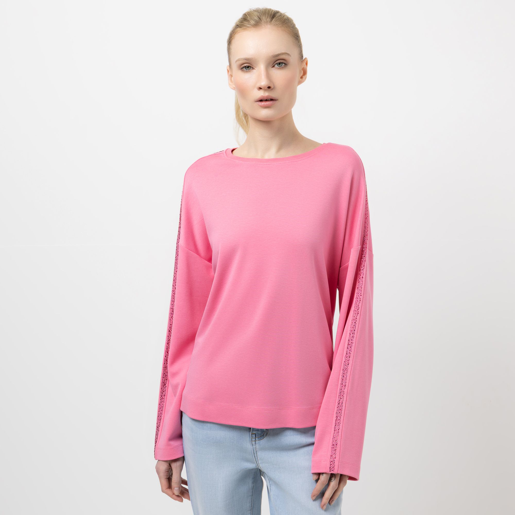 B-Ware STEFFEN SCHRAUT Sweatshirt, langarm Rundhalsausschnitt Strasssteine