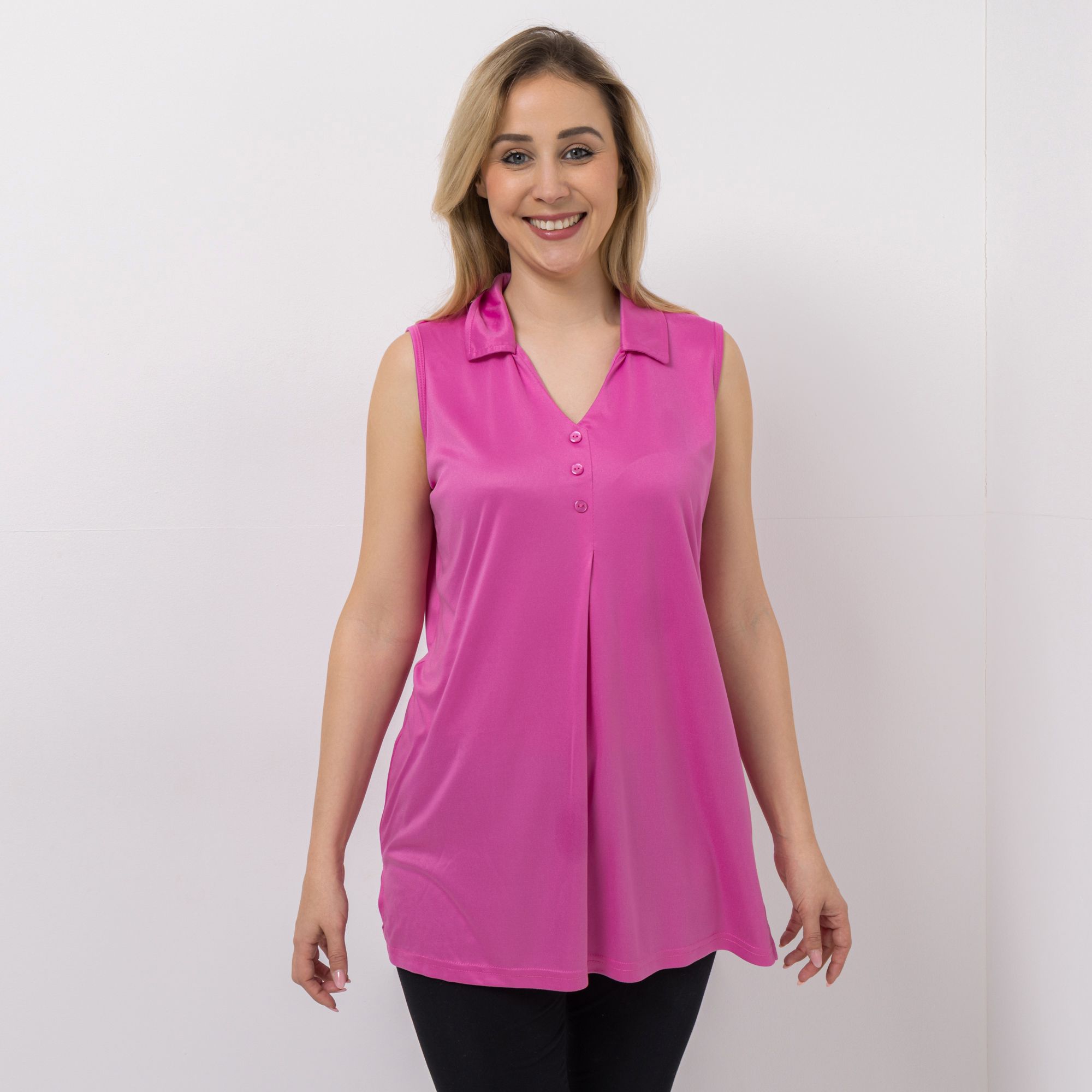 B-Ware JERYMOOD HOMEWEAR Longtop, ohne Arm Kragen Zierleiste