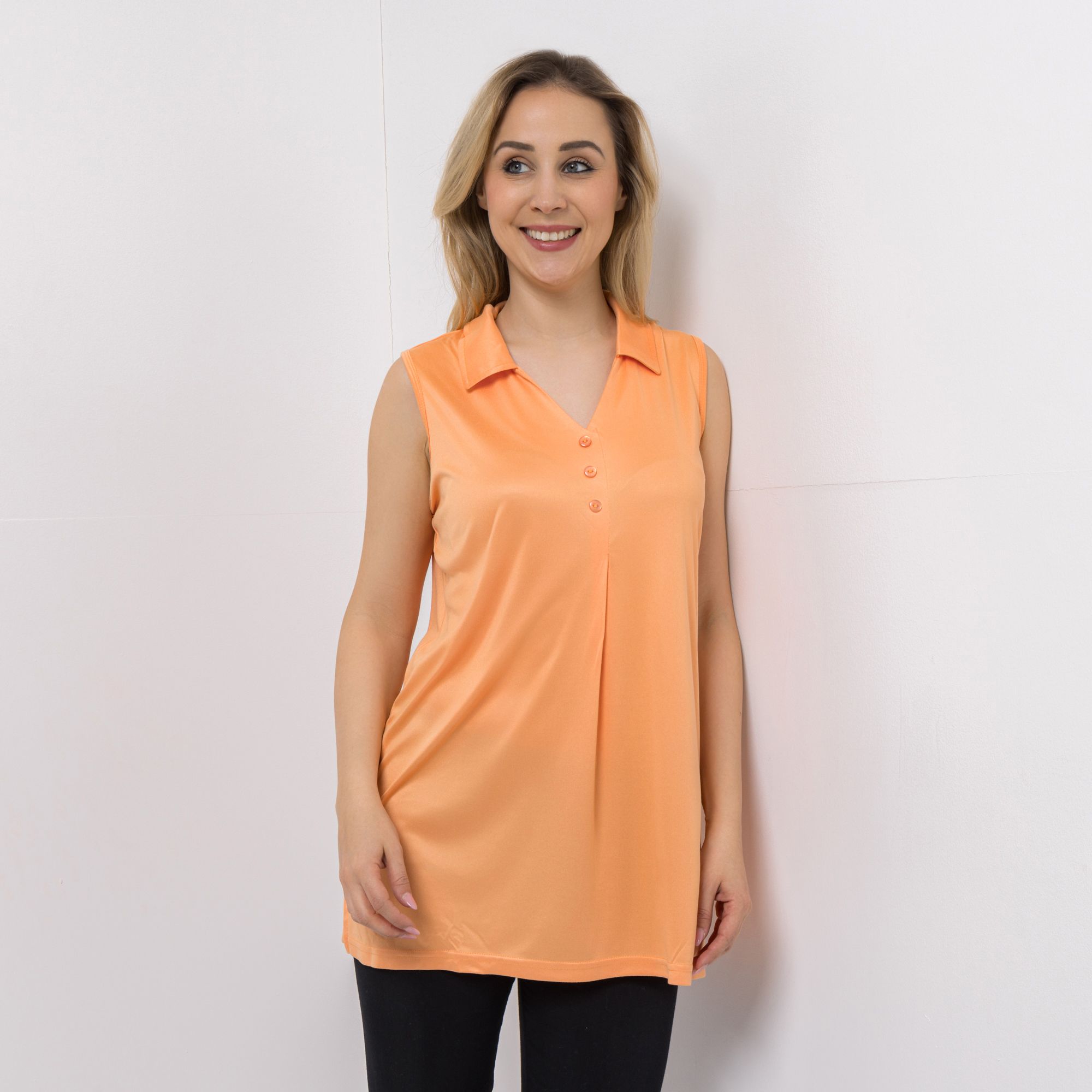 B-Ware JERYMOOD HOMEWEAR Longtop, ohne Arm Kragen Zierleiste