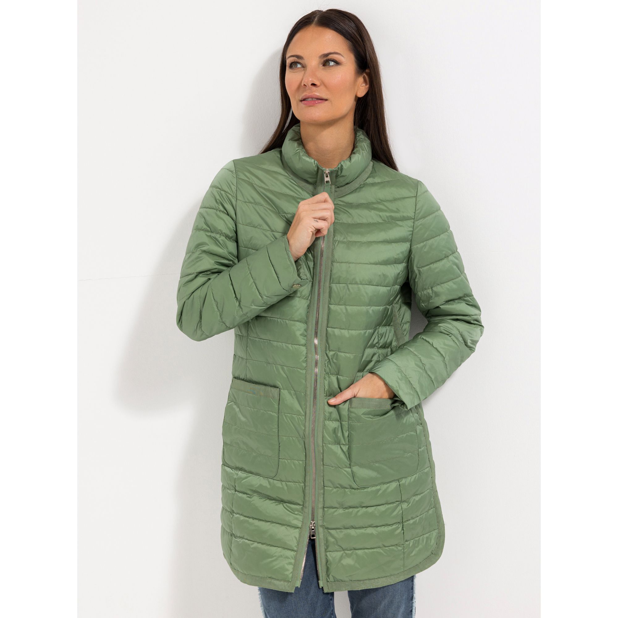 B-Ware STEFFEN SCHRAUT Kurzmantel Ripsband, Logo-Detail Länge ca. 85cm