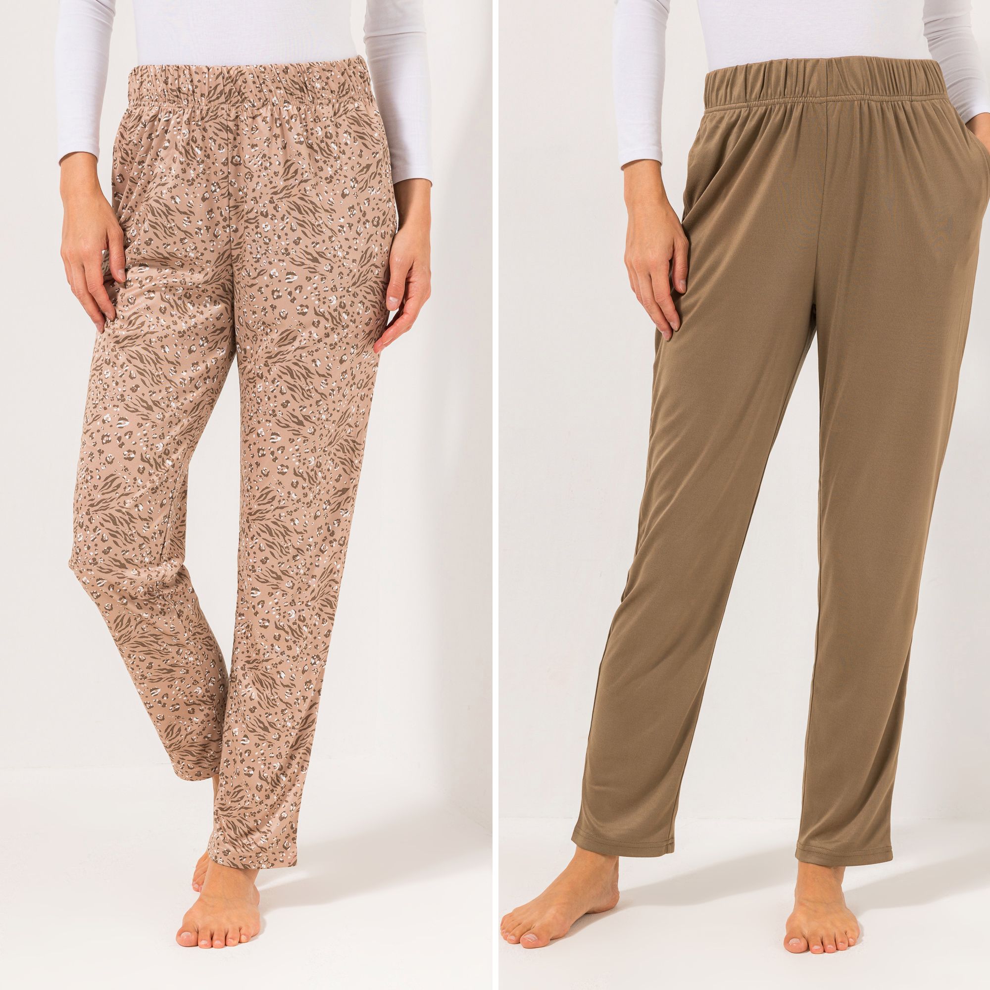 B-Ware JERYMOOD HOMEWEAR 2 Hosen, 1/1-Länge Rundumdehnbund Eingrifftaschen