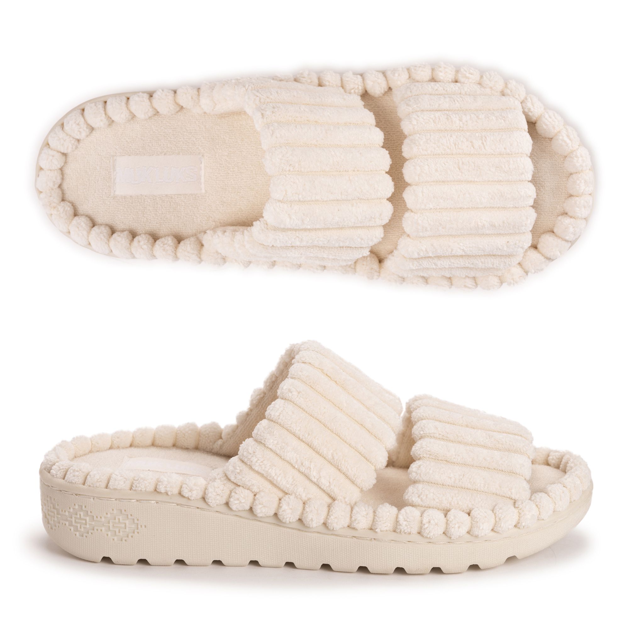 B-Ware MUK LUKs Wellness-Pantolette Frottee waschbar