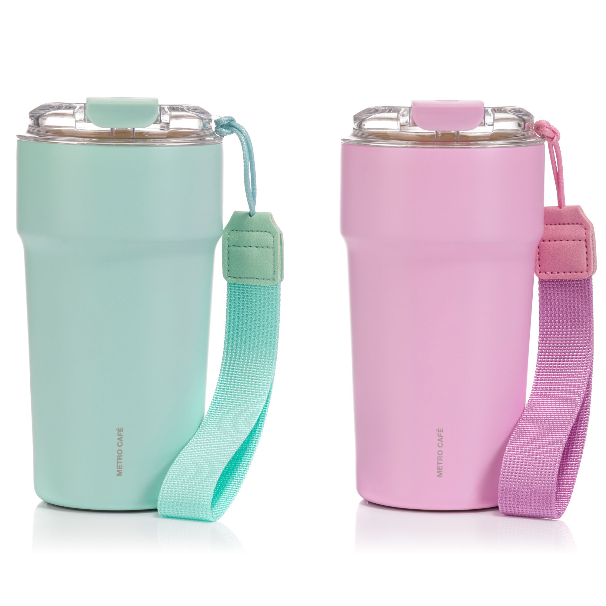 B-Ware LocknLock 2 Thermobecher mit Keramikbeschichtung inkl. Trageriemen