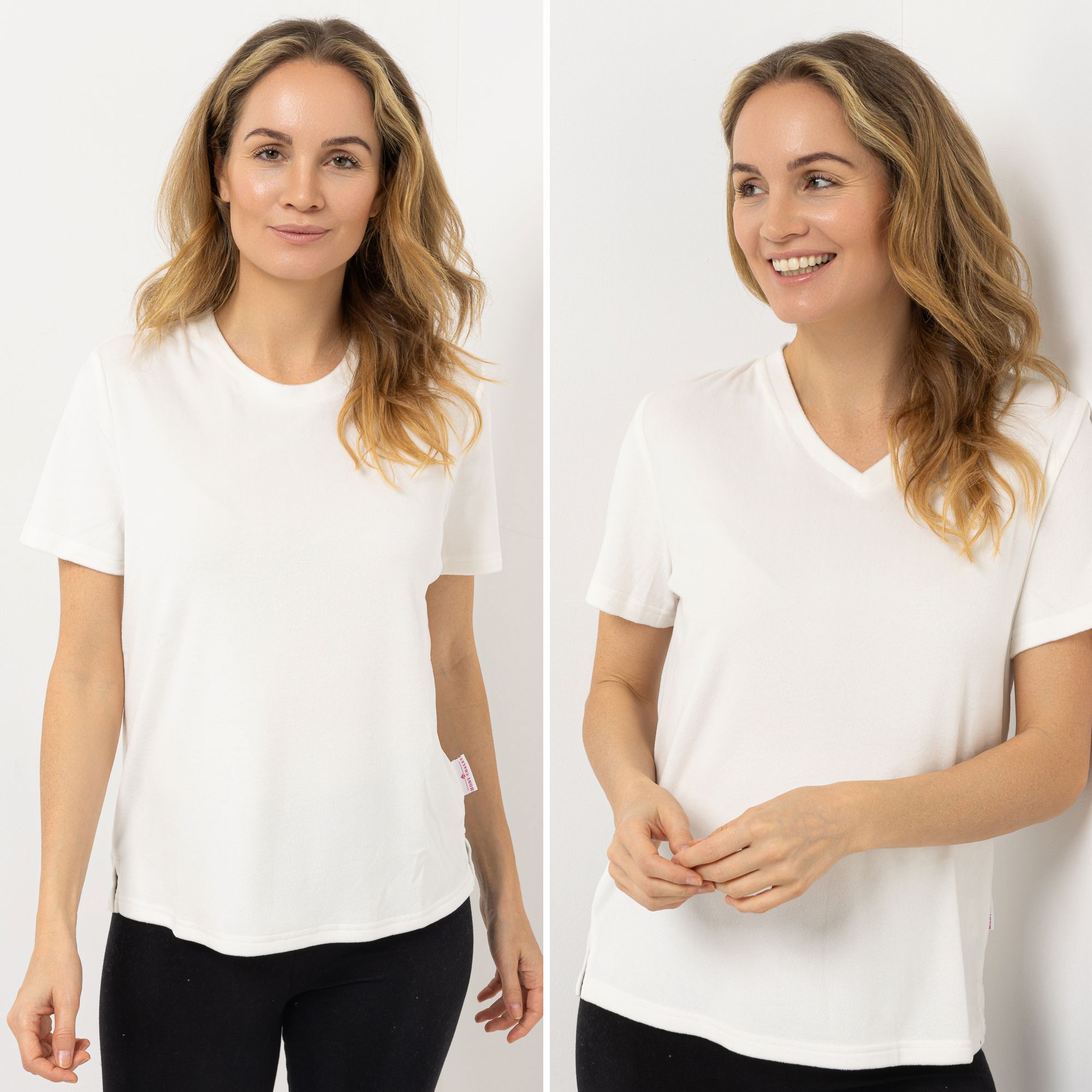 B-Ware MONT CHALET 2 T-Shirts uni Mikrofaser Samtfell