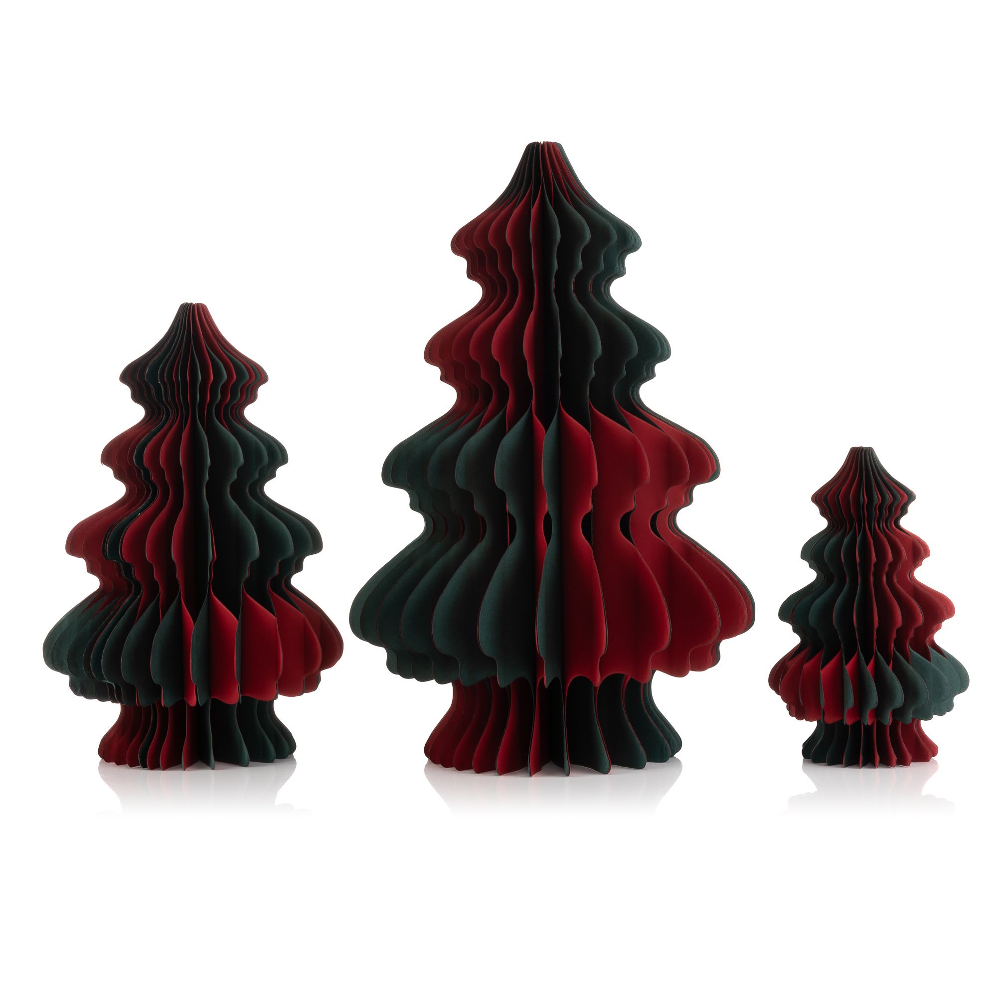 B-Ware ABELLA Xmas Honeycomb Dekoset 3 Tannenbäume aus Papier