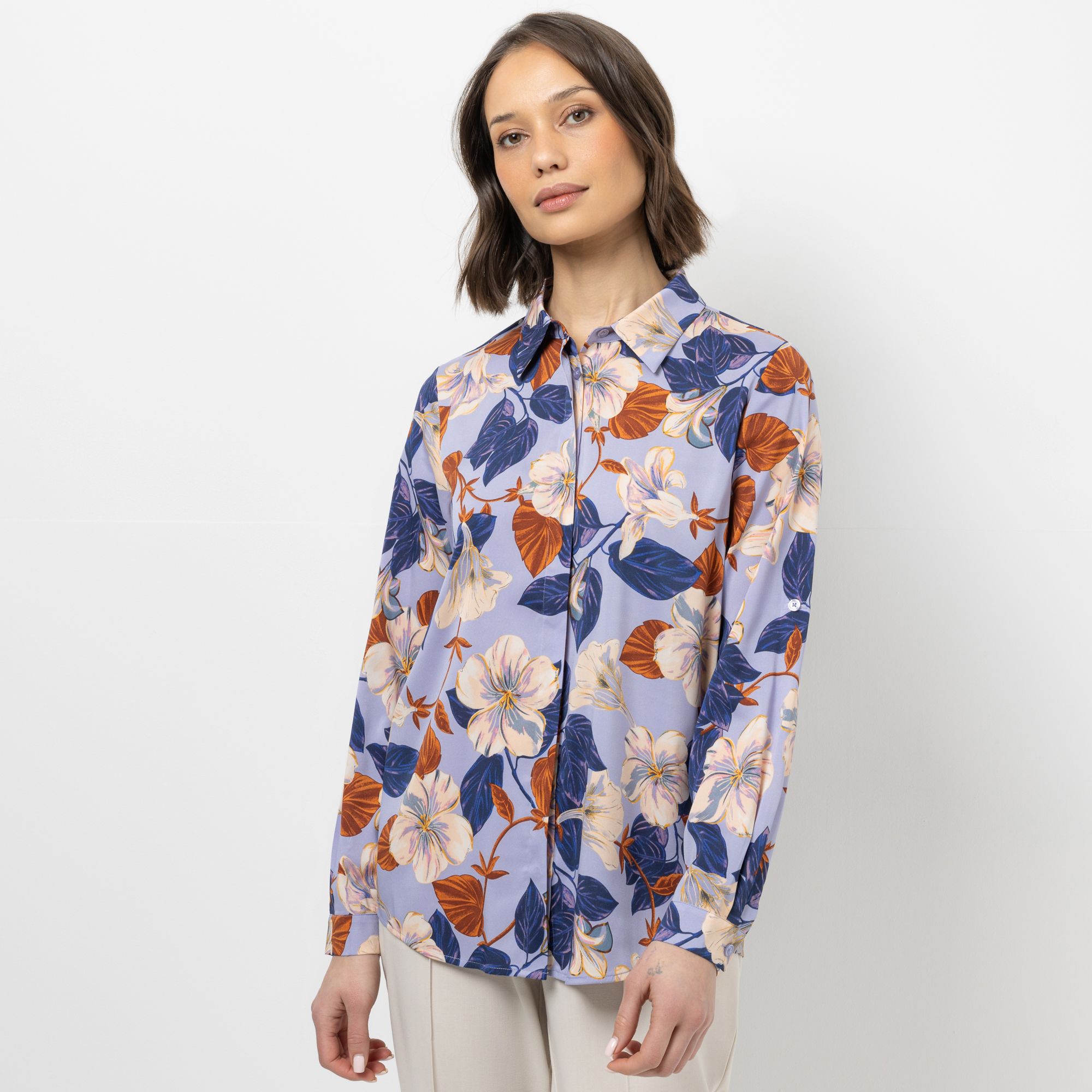 B-Ware STEFFEN SCHRAUT Bluse 1/1-Arm Armriegel mit Knopf verdeckte Knopfleiste