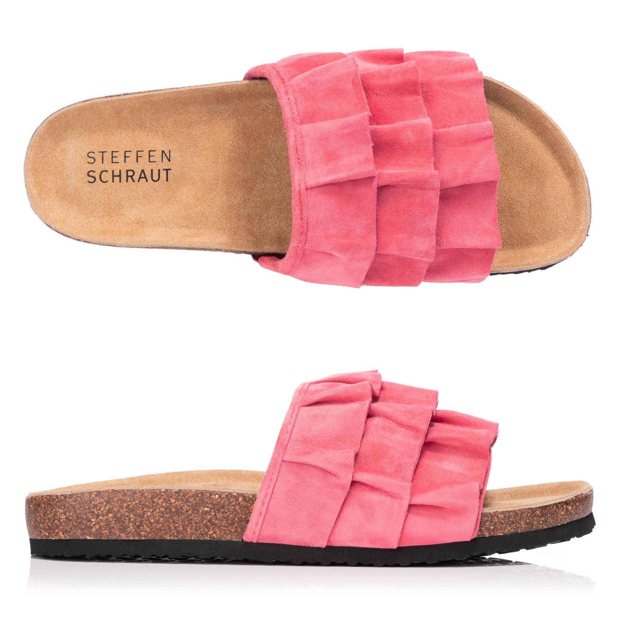B-Ware STEFFEN SCHRAUT Pantolette Veloursleder Weite G