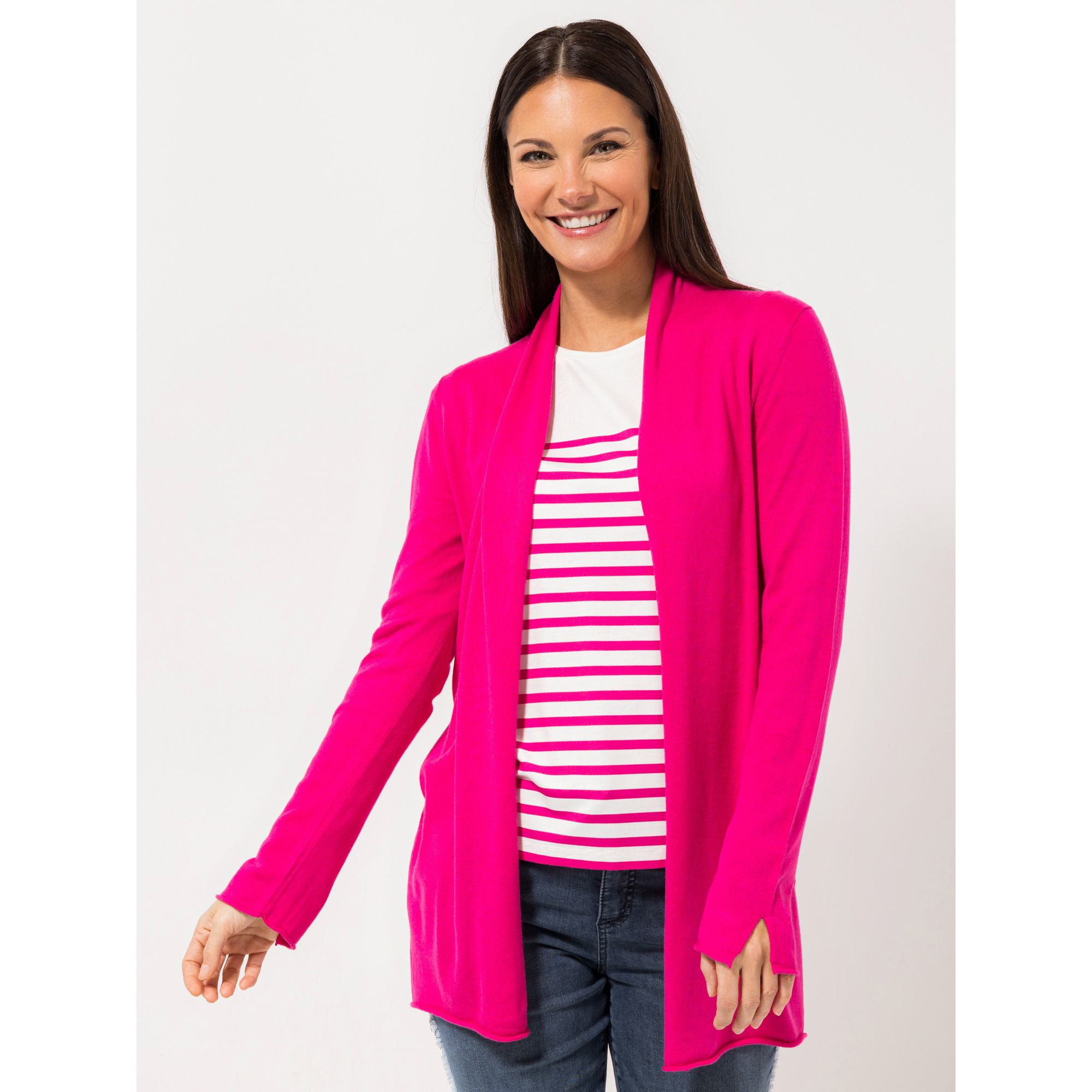 B-Ware STEFFEN SCHRAUT Cardigan Boston 1/1-Arm, Schlitze mit ECOVERO Viskose