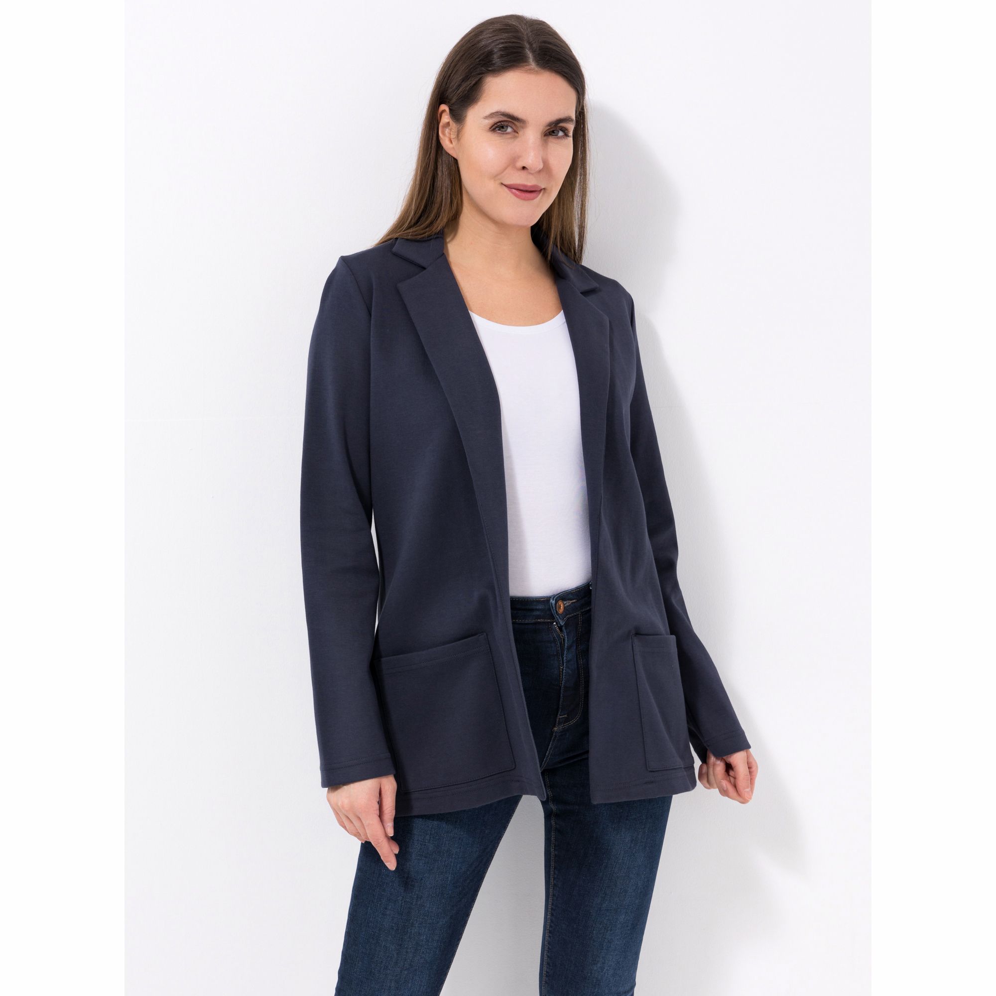 B-Ware Green Cotton by Peter Hahn Blazer, 1/1-Arm Style Elise