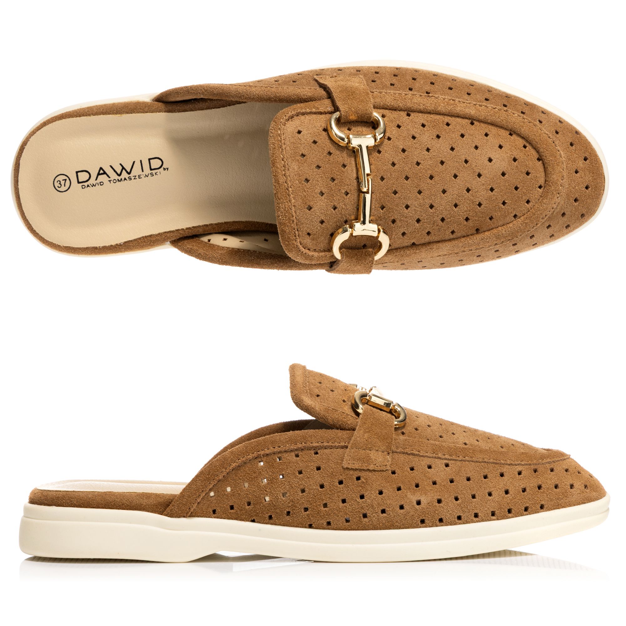 B-Ware DAWID by Dawid Tomaszewski Damen-Sabot echt Leder