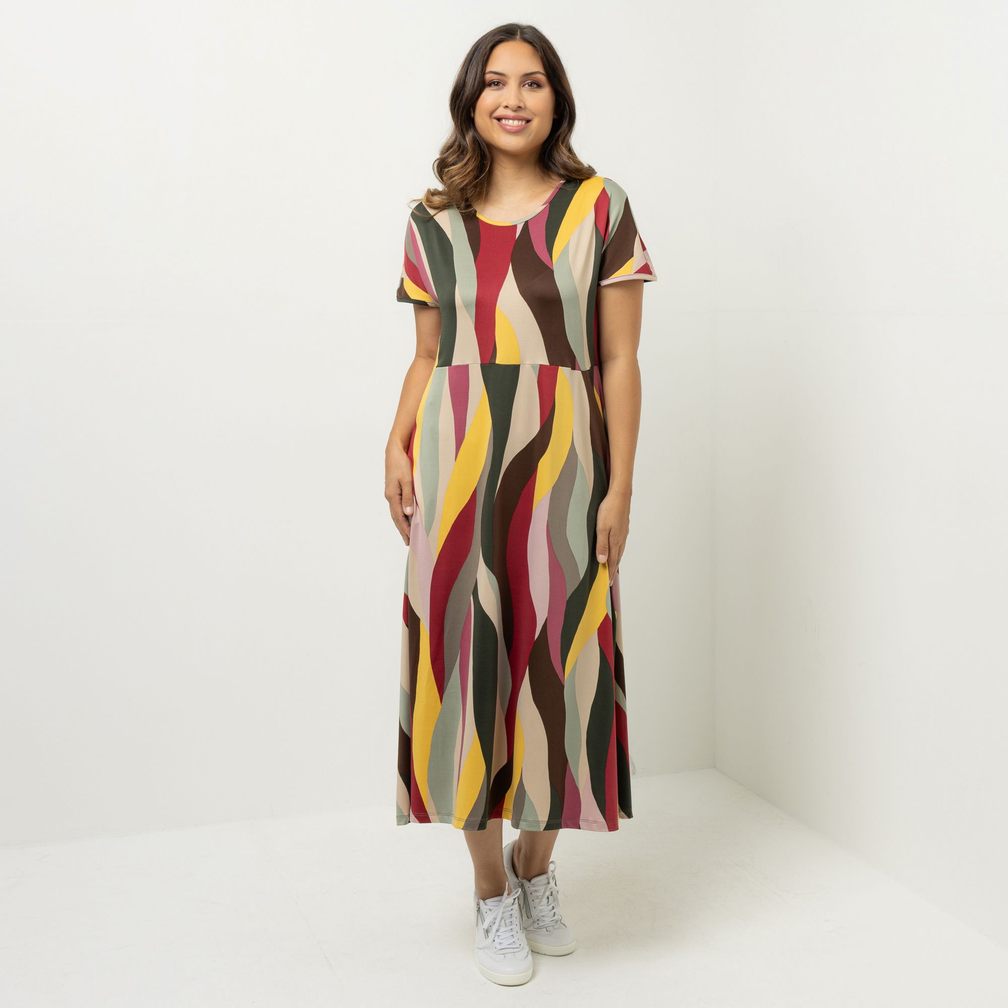 B-Ware KIM & CO. Kleid, Midi-Länge Brazil Knit Jersey Eingrifftaschen