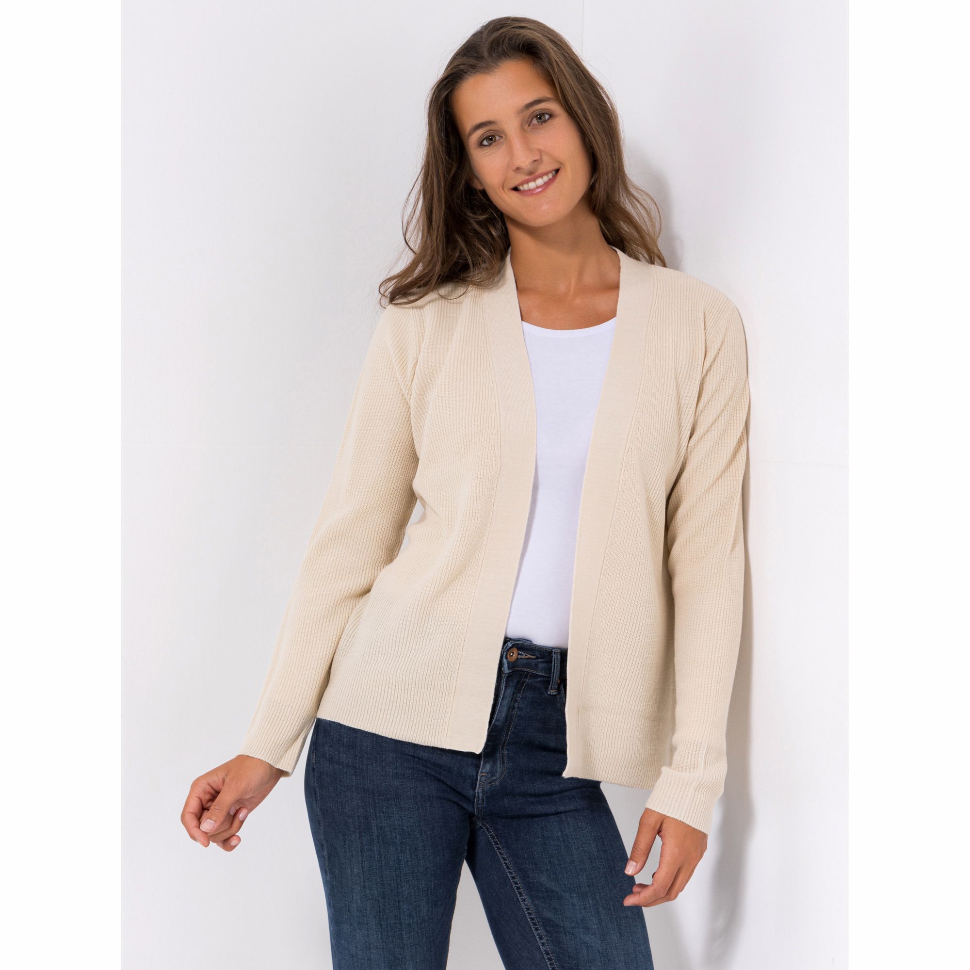 B-Ware CASHMASOFT Cardigan, 1/1-Arm Cashmeregriff Strukturstrick