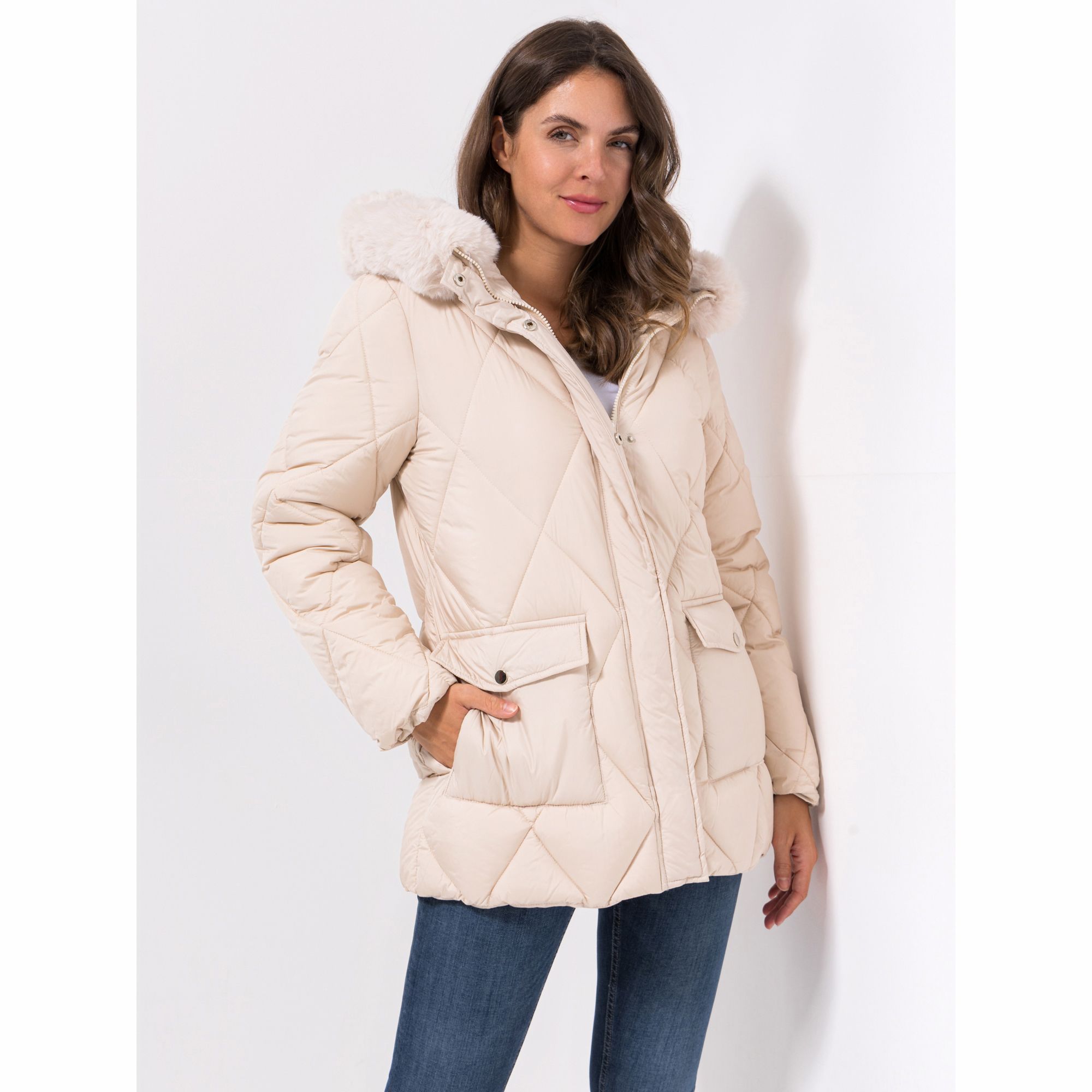 B-Ware DINE 'N' DANCE Steppjacke 2-Wege-Reißverschluss 2 aufgesetzte Taschen