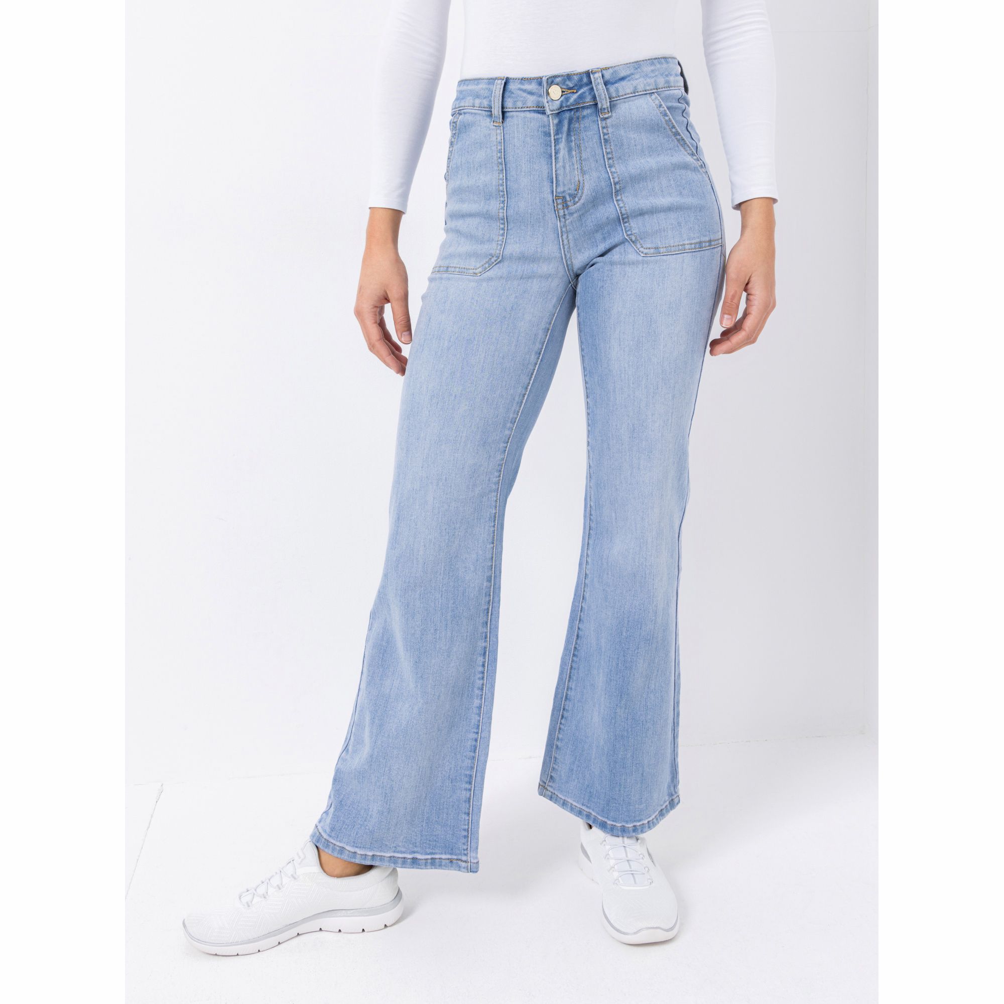 B-Ware ANNI FOR FRIENDS Jeanshose 4-Pocket-Style aufgesetzte Taschen