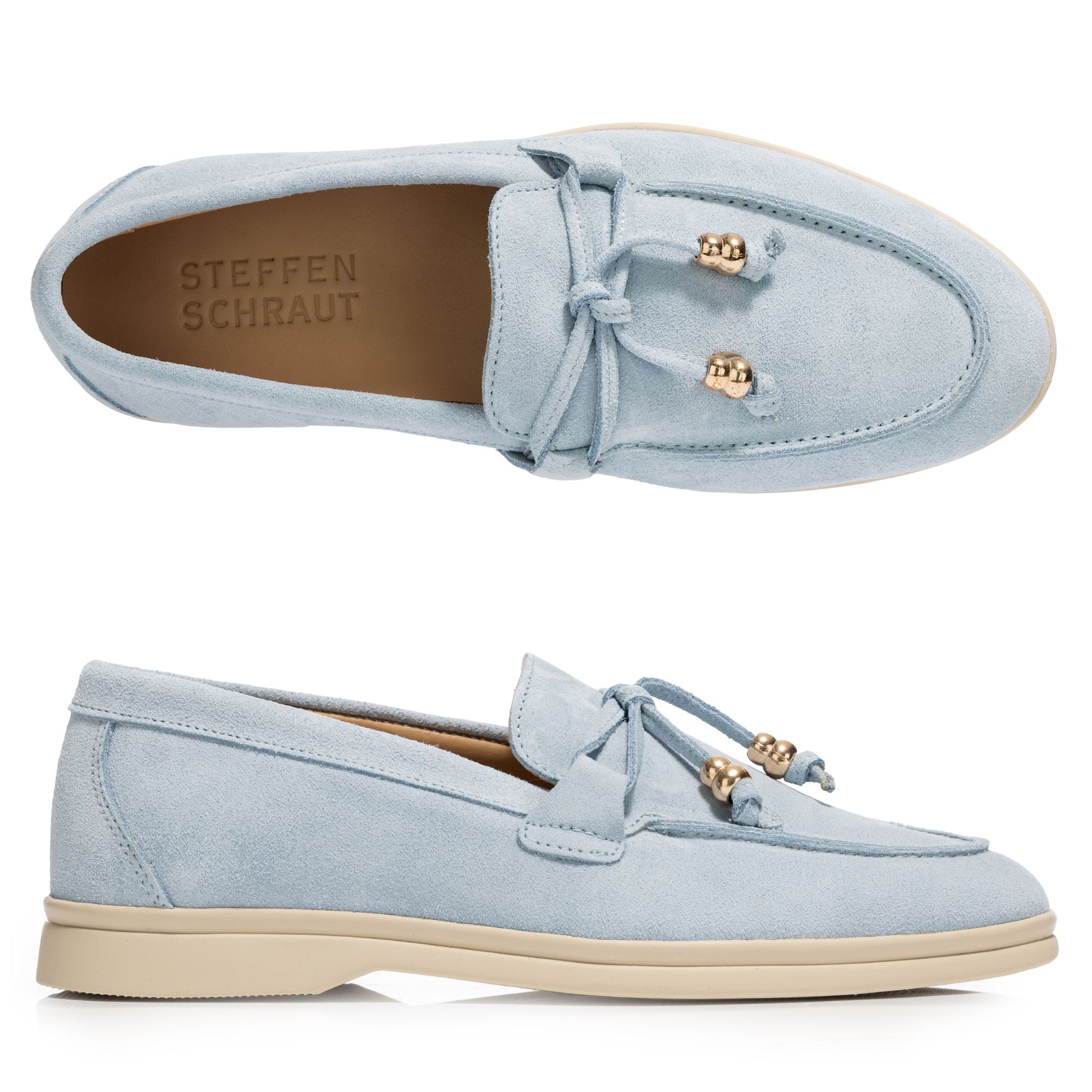 B-Ware STEFFEN SCHRAUT Loafer Veloursleder flexible Laufsohle