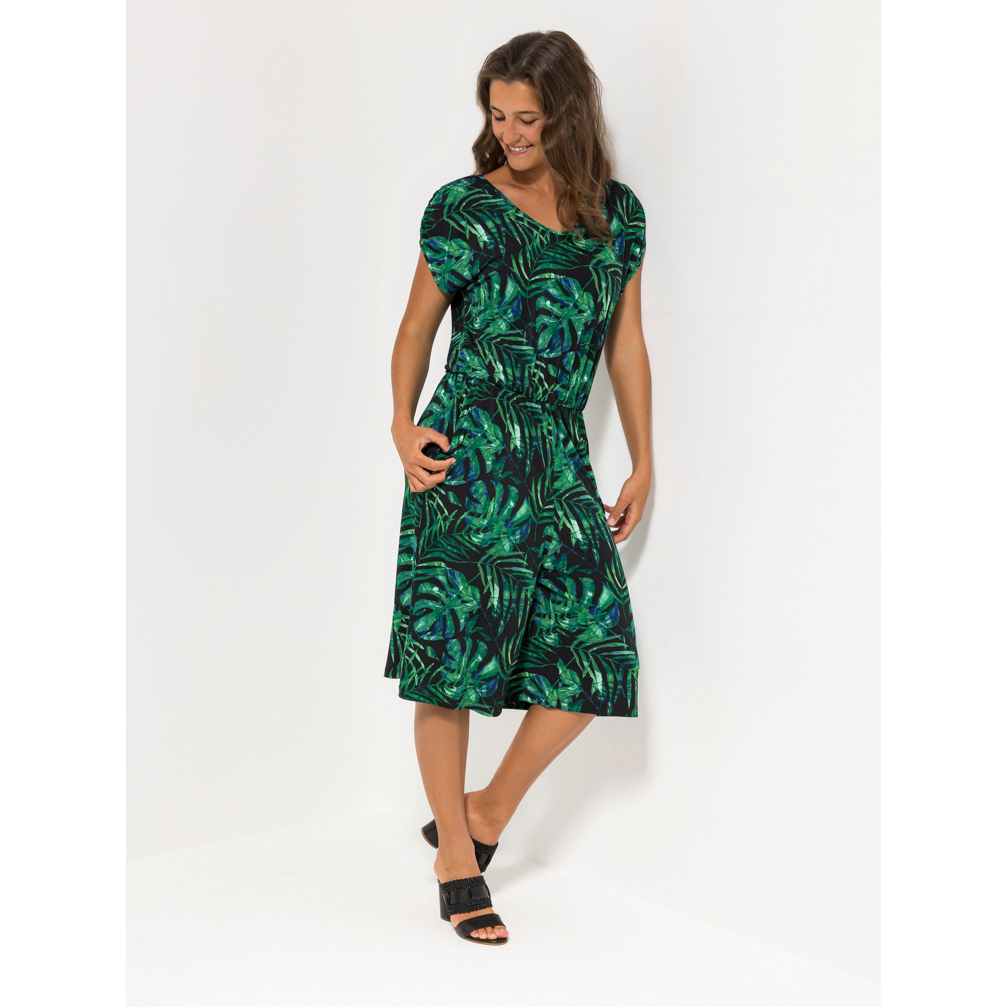 B-Ware KIM & CO. Jumpsuit, 1/2-Arm Brazil Knit Jersey 2 Eingrifftaschen