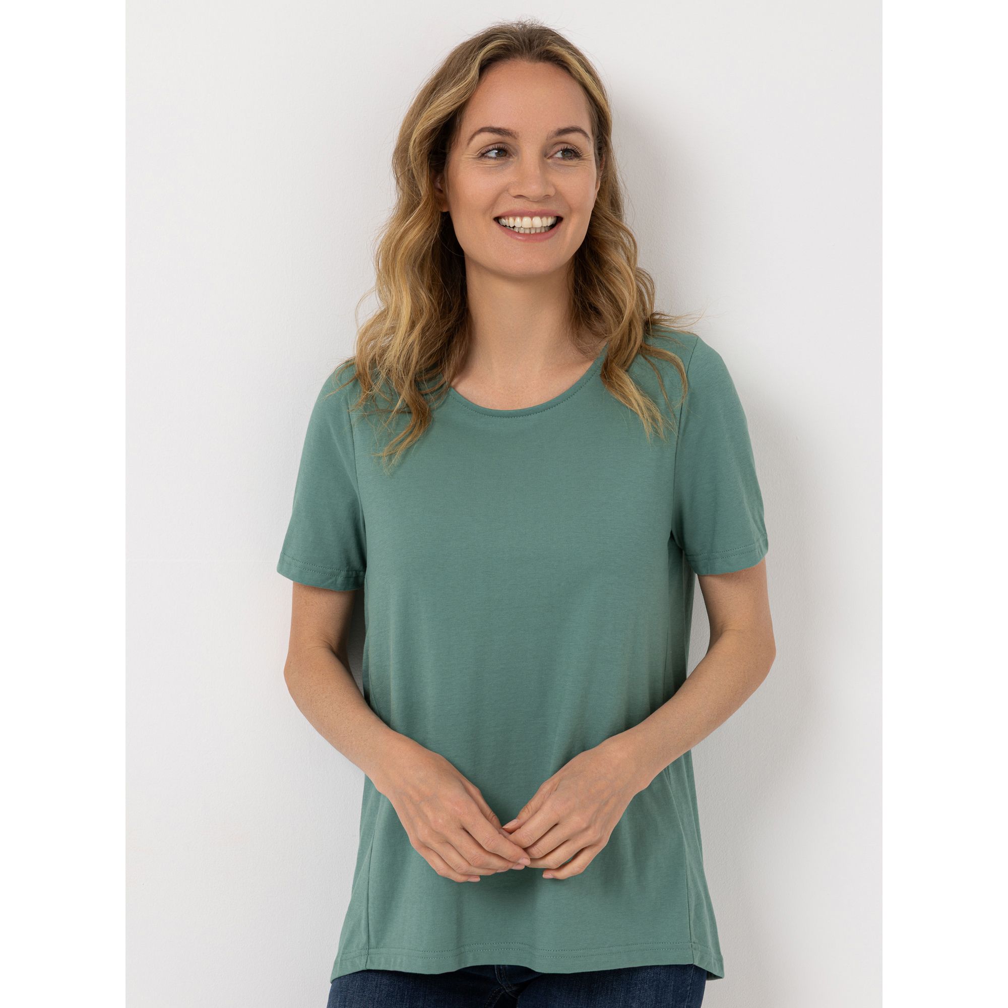 B-Ware Green Cotton by Peter Hahn Shirt, 1/2 Arm Style Benedikte