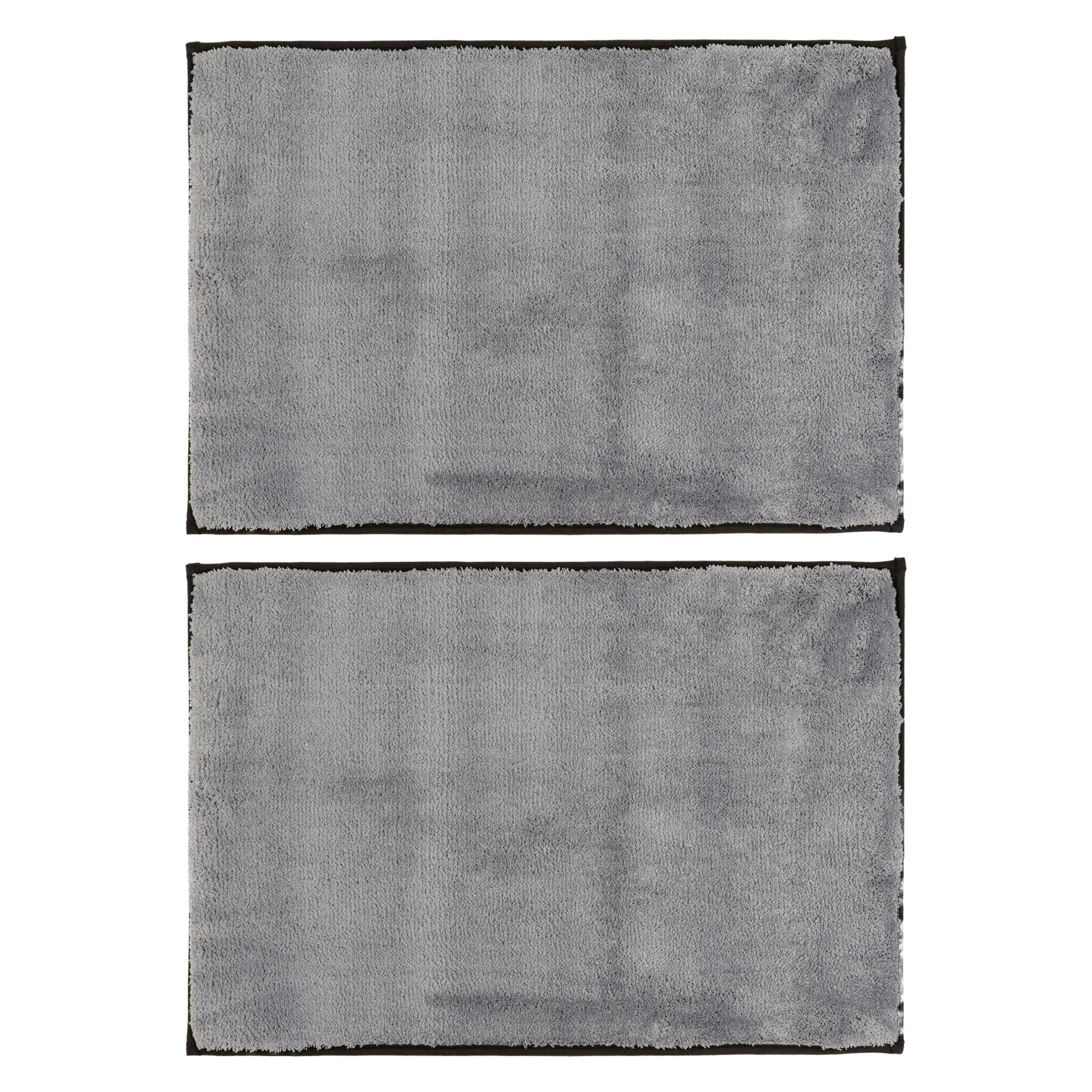B-Ware CASA FONDO 2 Fußmatten uni abgesetzte Paspel Mikrofaser extra fein
