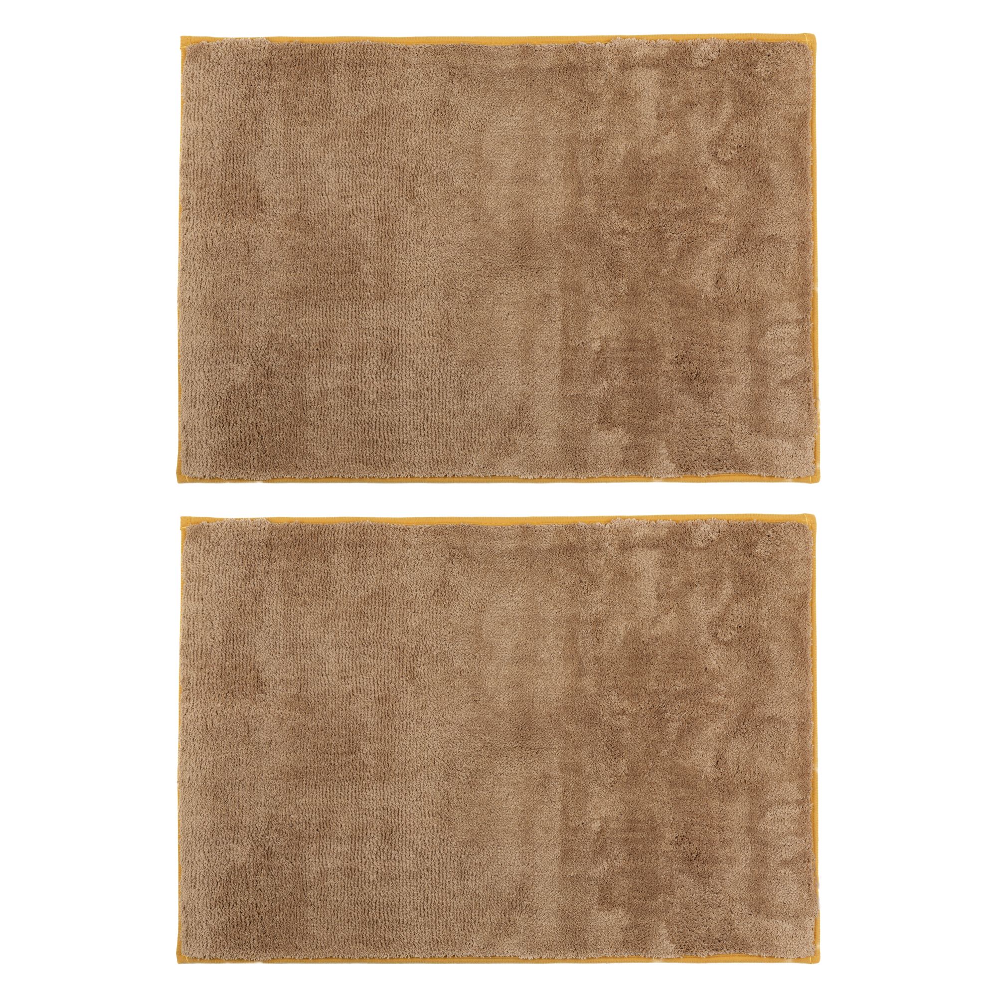B-Ware CASA FONDO 2 Fußmatten uni abgesetzte Paspel Mikrofaser extra fein