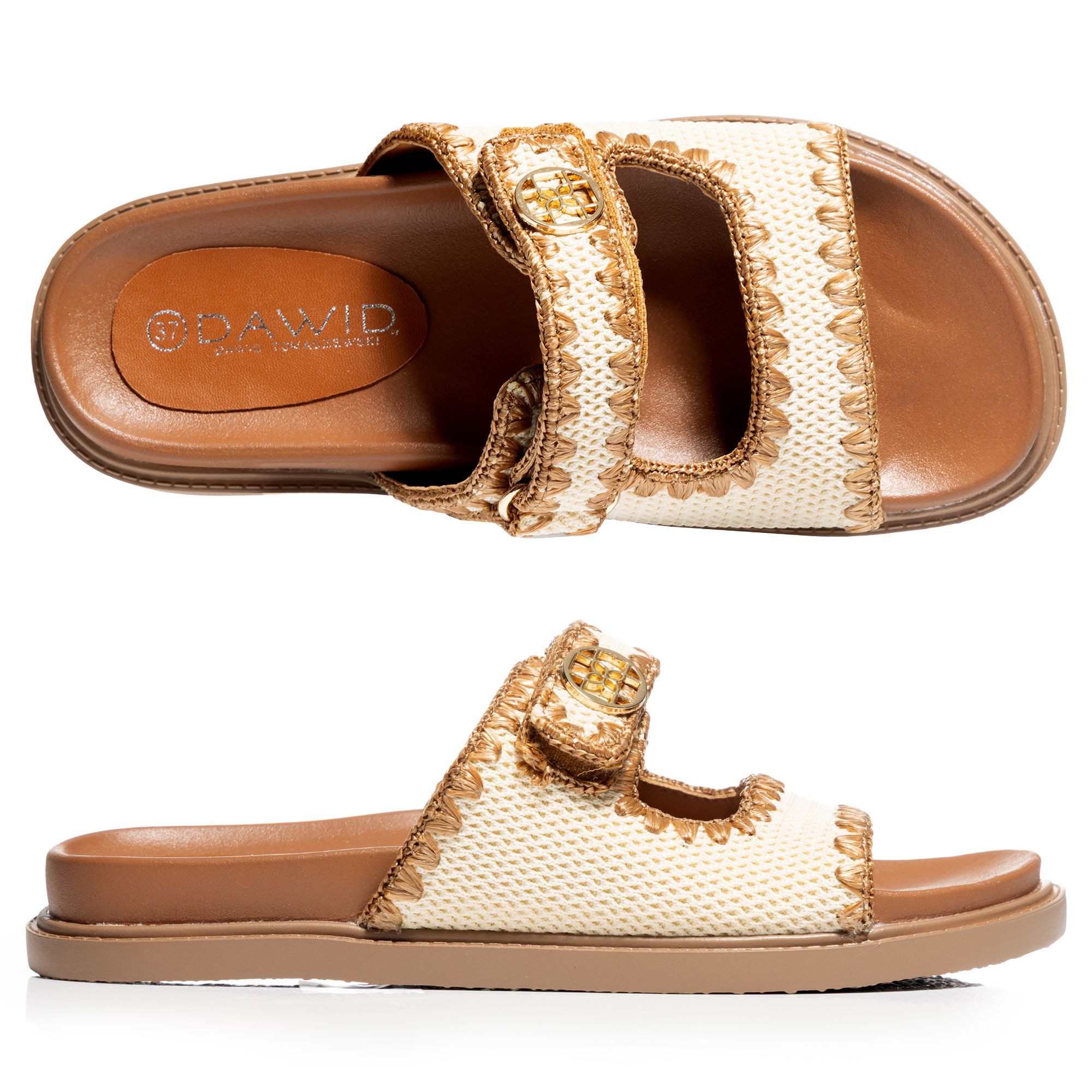 B-Ware DAWID by Dawid Tomaszewski Damen-Pantolette Tieffußbett