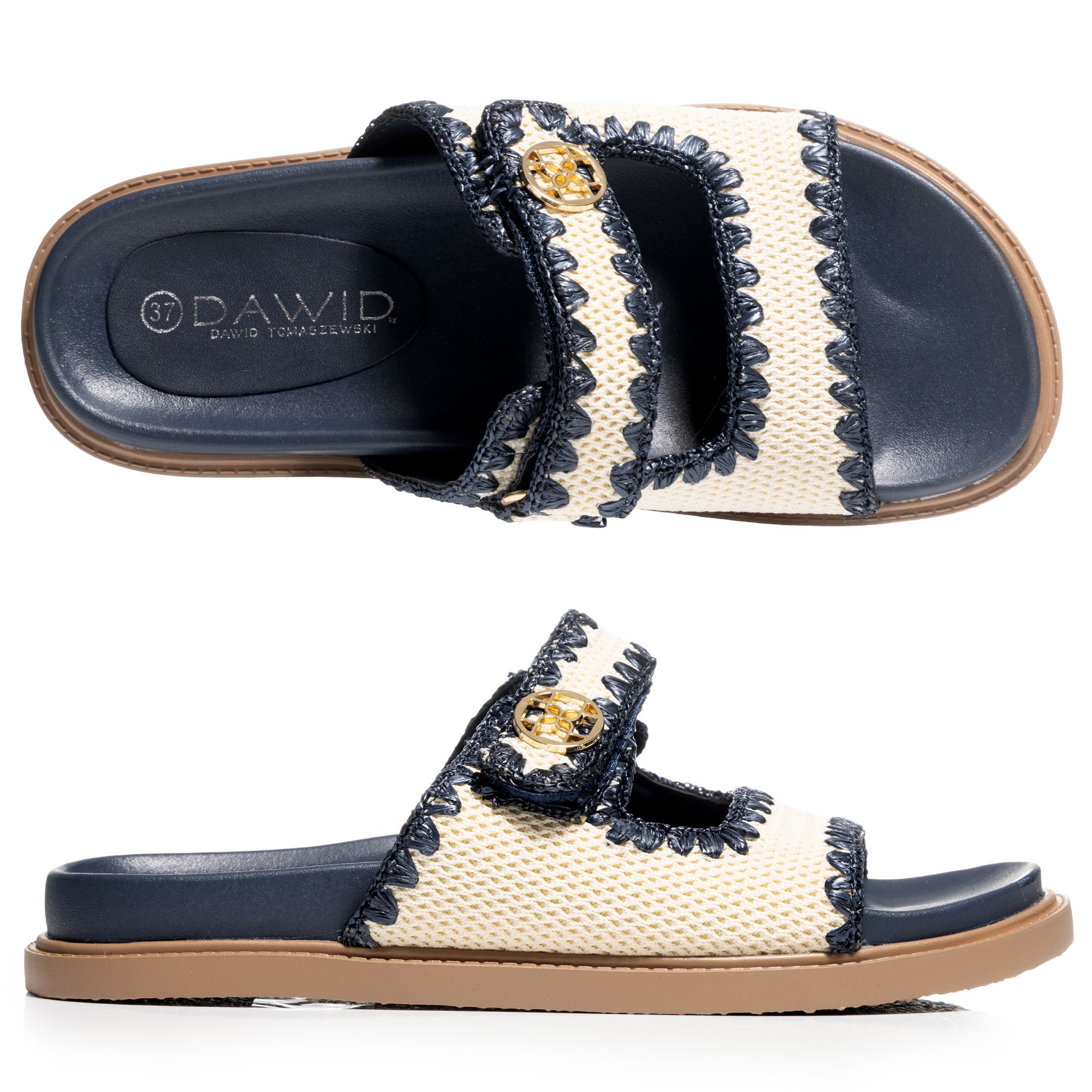 B-Ware DAWID by Dawid Tomaszewski Damen-Pantolette Tieffußbett