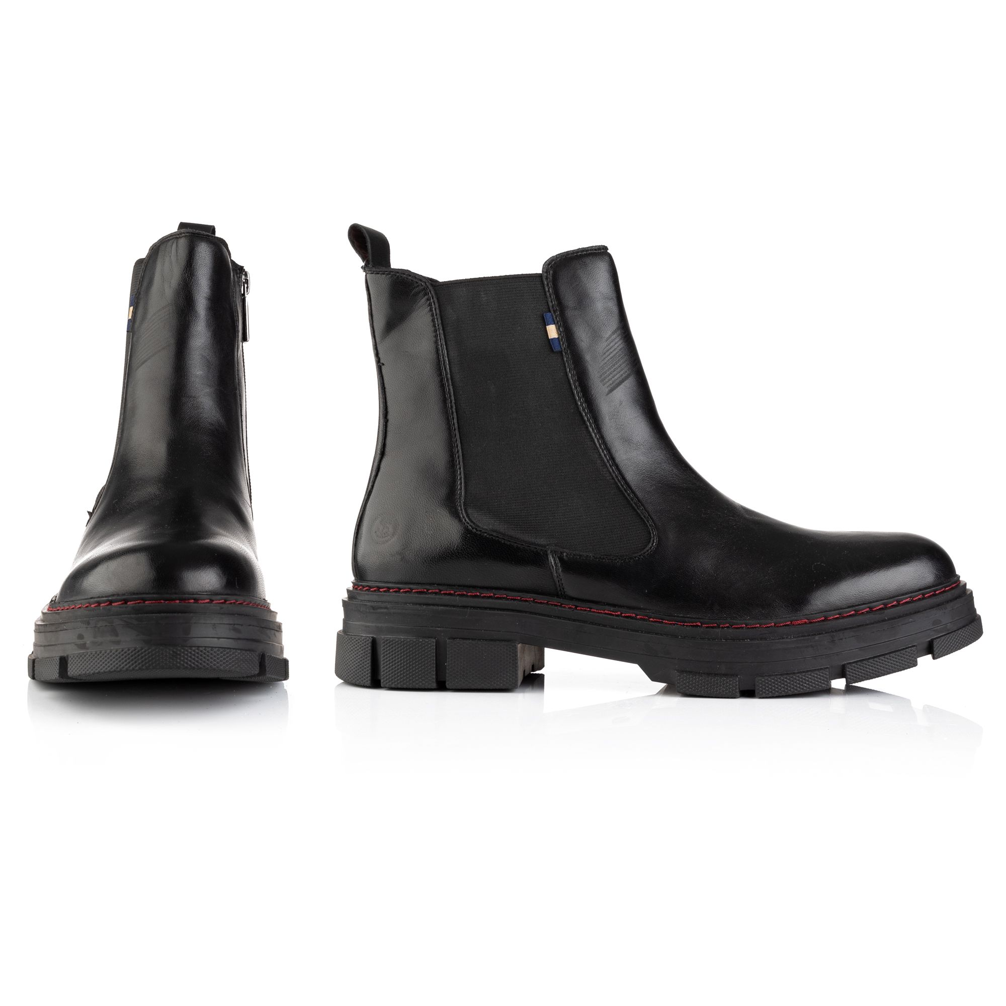 B-Ware STRANDFEIN Menswear Herren-Stiefelette echt Leder seitl. Reißverschluss