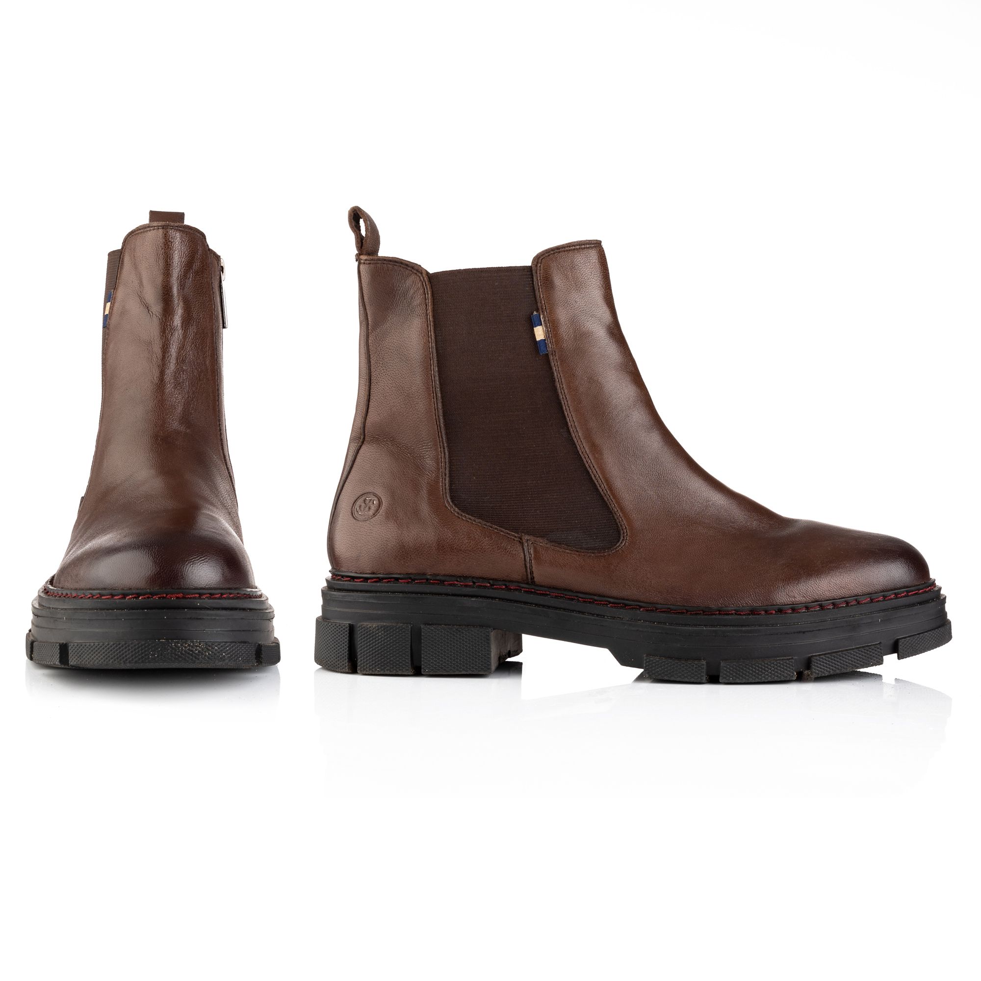 B-Ware STRANDFEIN Menswear Herren-Stiefelette echt Leder seitl. Reißverschluss