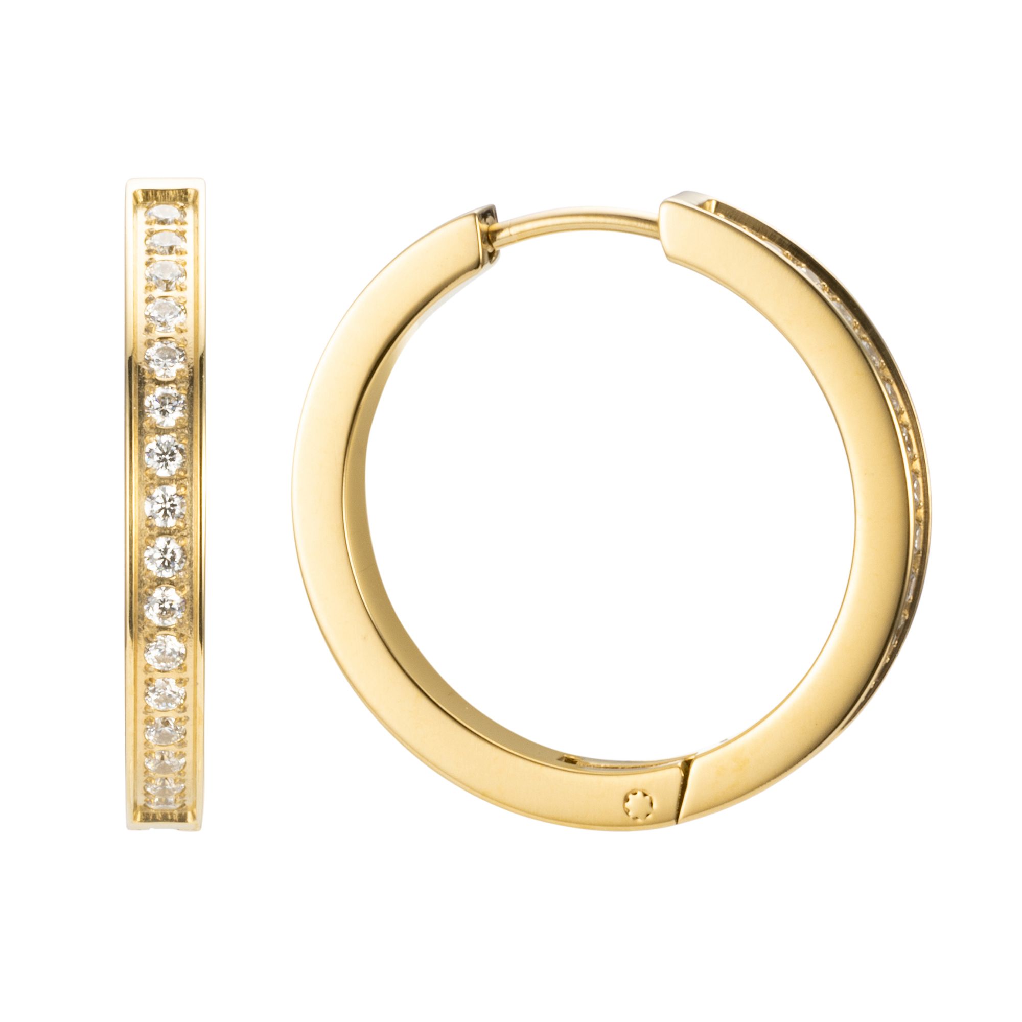 B-Ware DIAMONIQUE® TITAN Creolen = 0,96ct